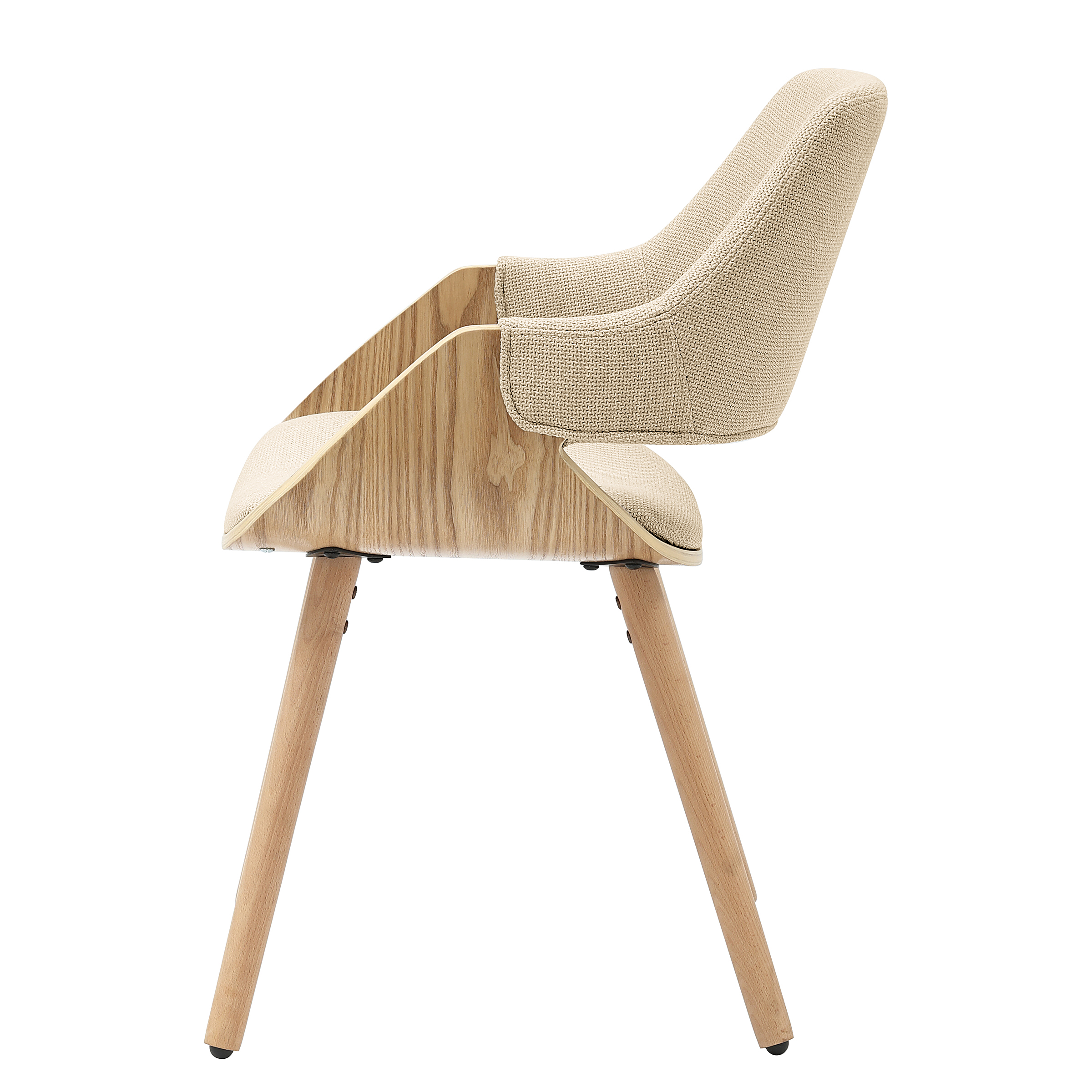 2x Armlehnenstuhl RIFFLES Beige