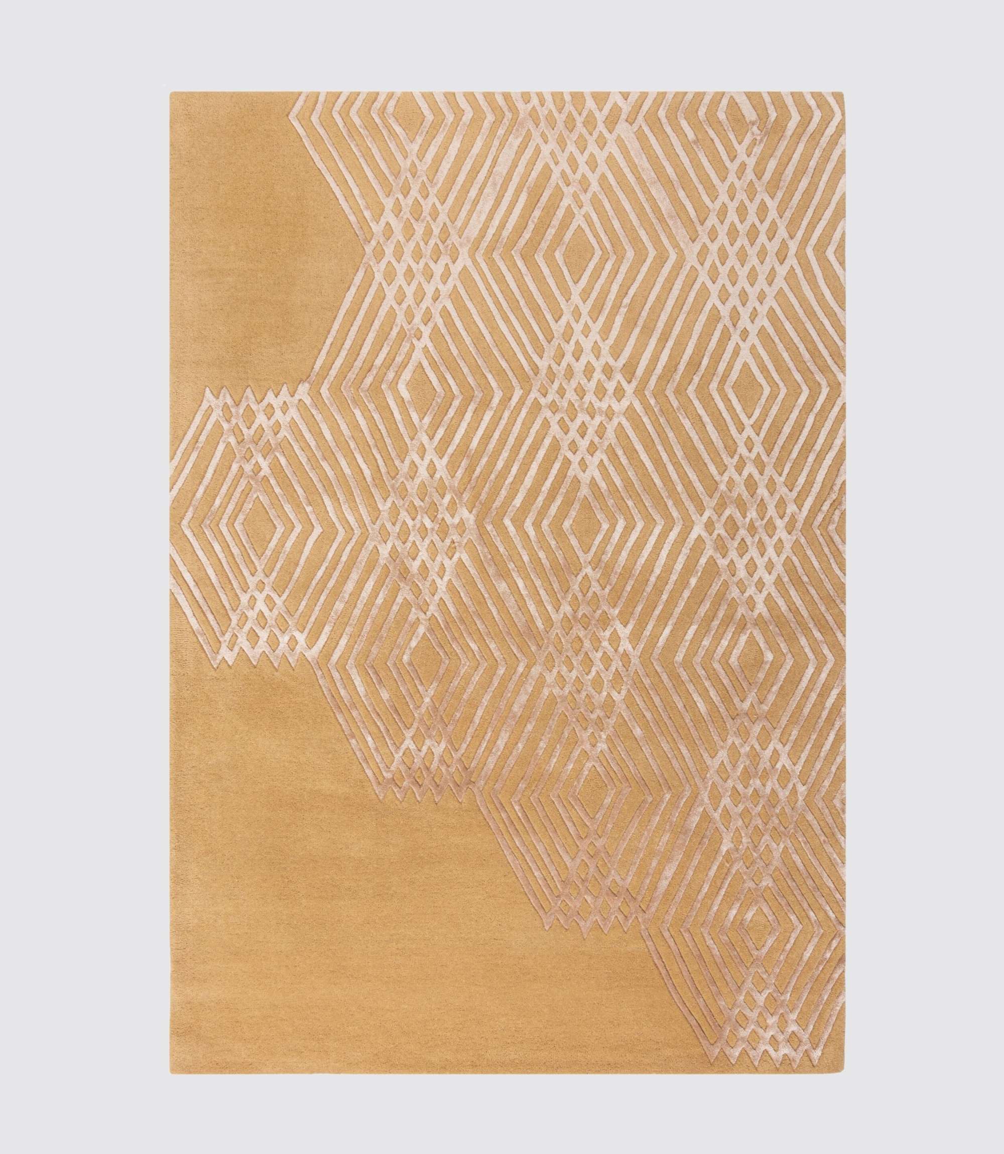 Wollmischteppich Architect Diamonds Tan 160 x 230 cm