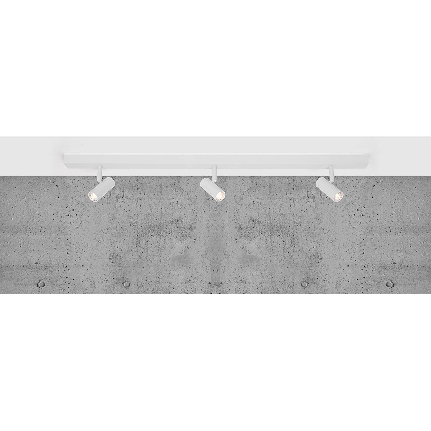 LED-Deckenleuchte Omari Stahl Weiß