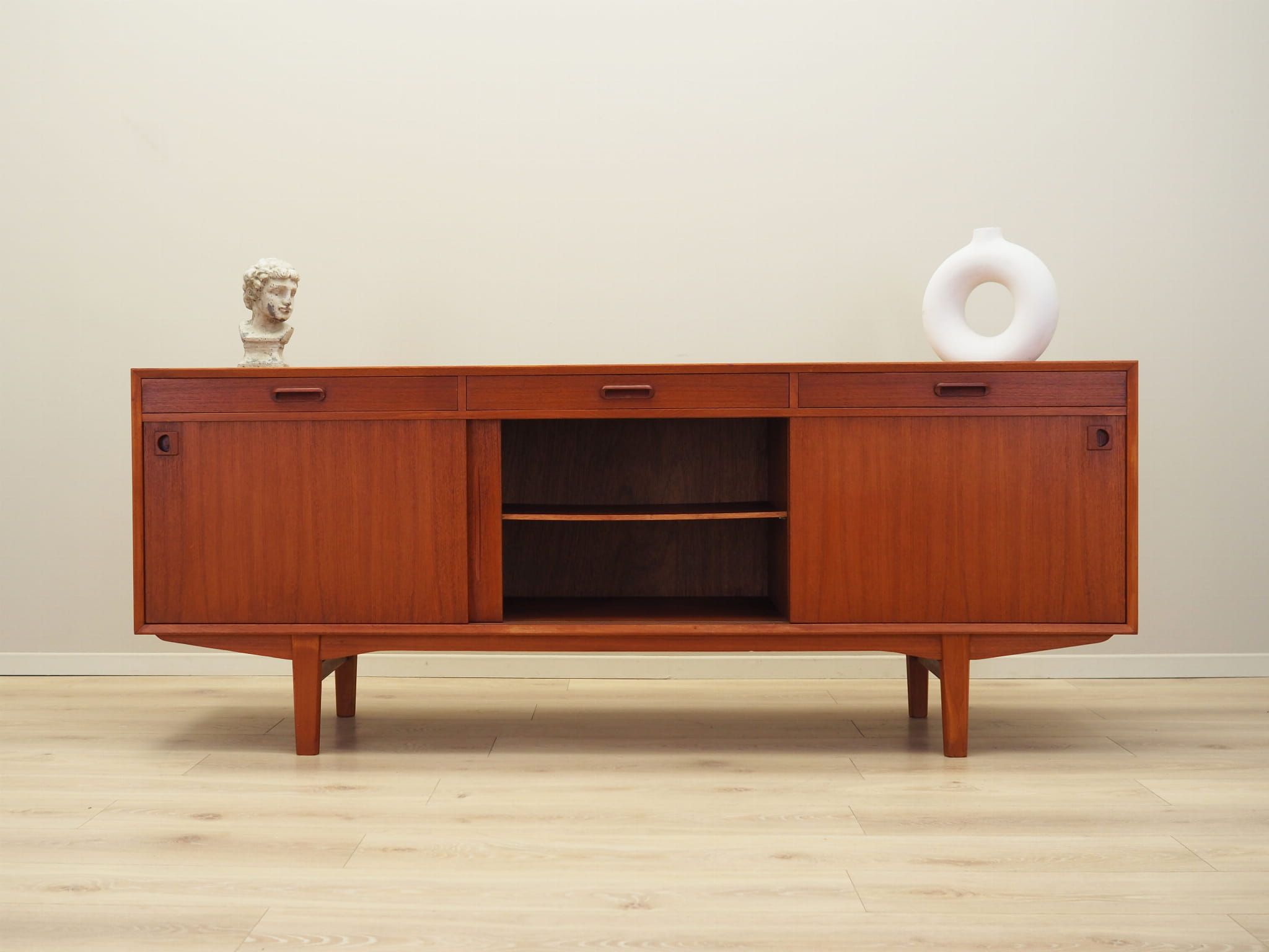 Vintage Sideboard Teakholz Braun 1960er Jahre