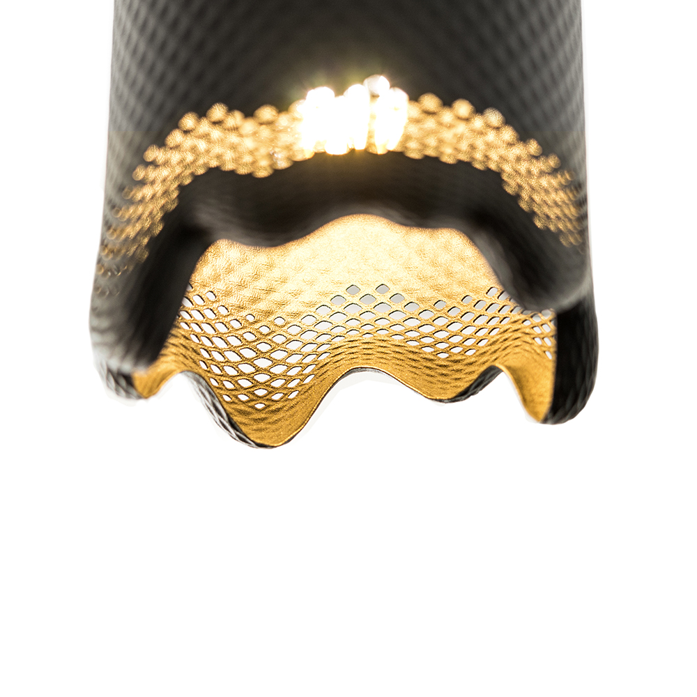 Klecks Ambient Pendant Lamp 3D Print Black Ø 13cm