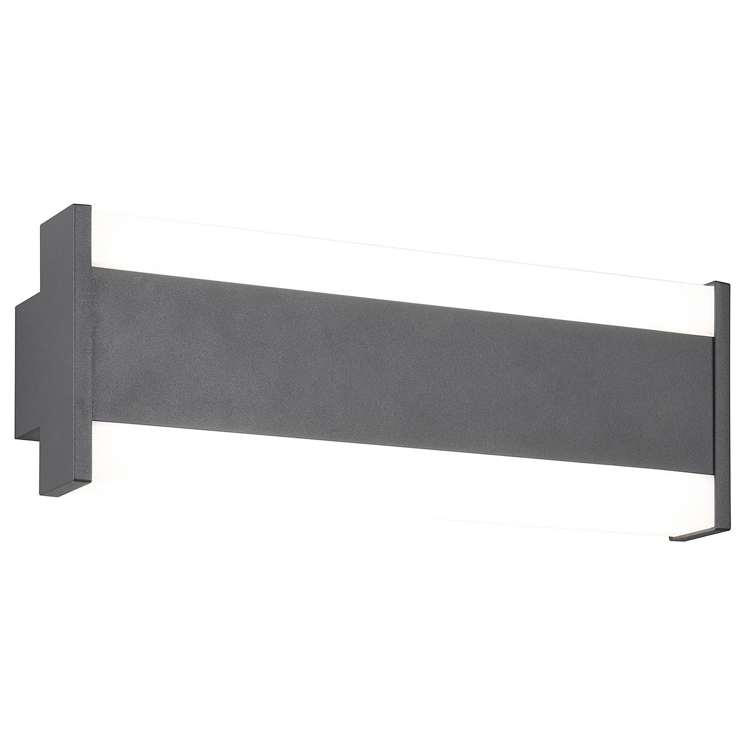 Dawson Wandleuchte Aluminium Acrylglas Anthrazit