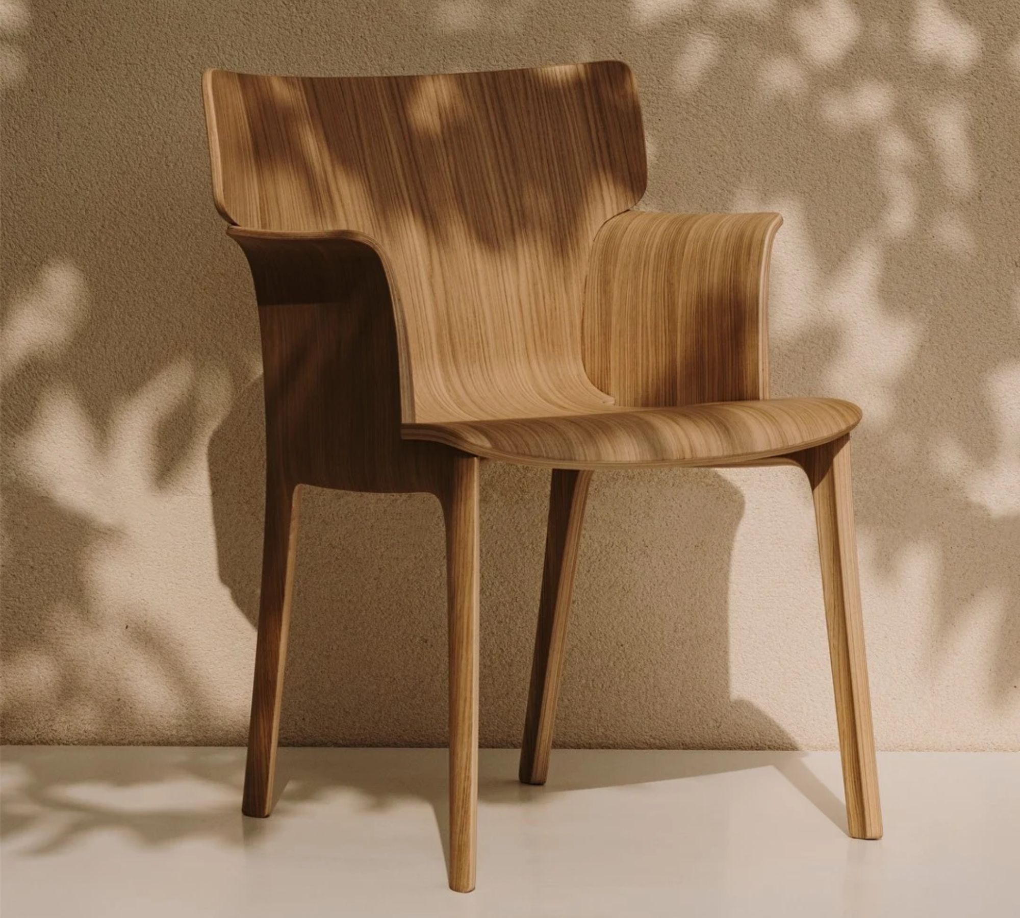 Adela Rex Armchair Walnut Wood Brown