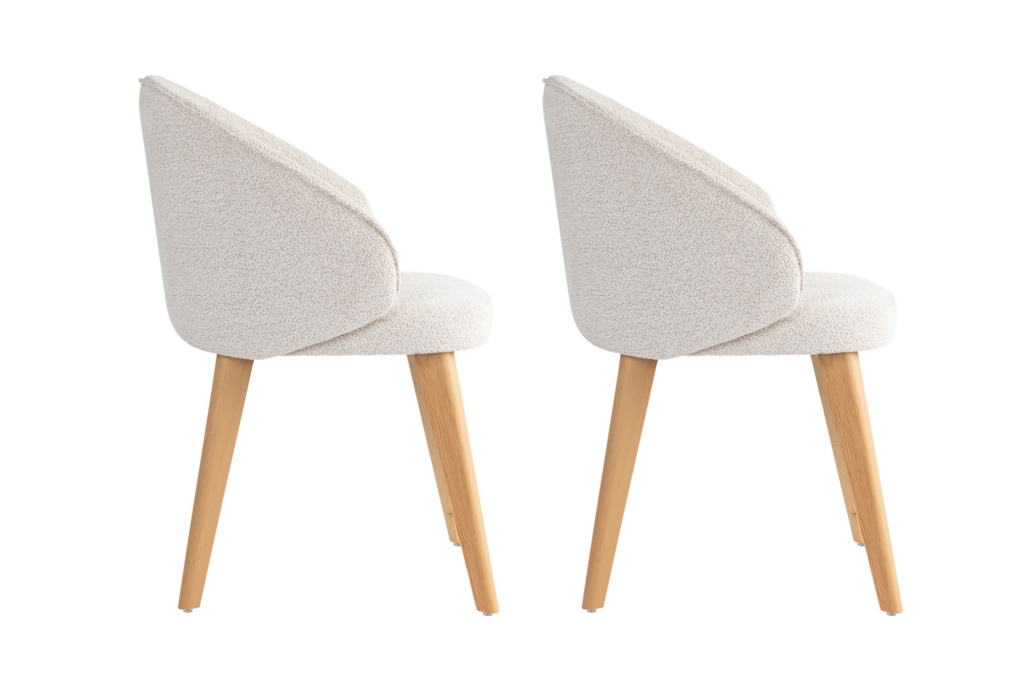 2x Bentley dining chair wood veneer White