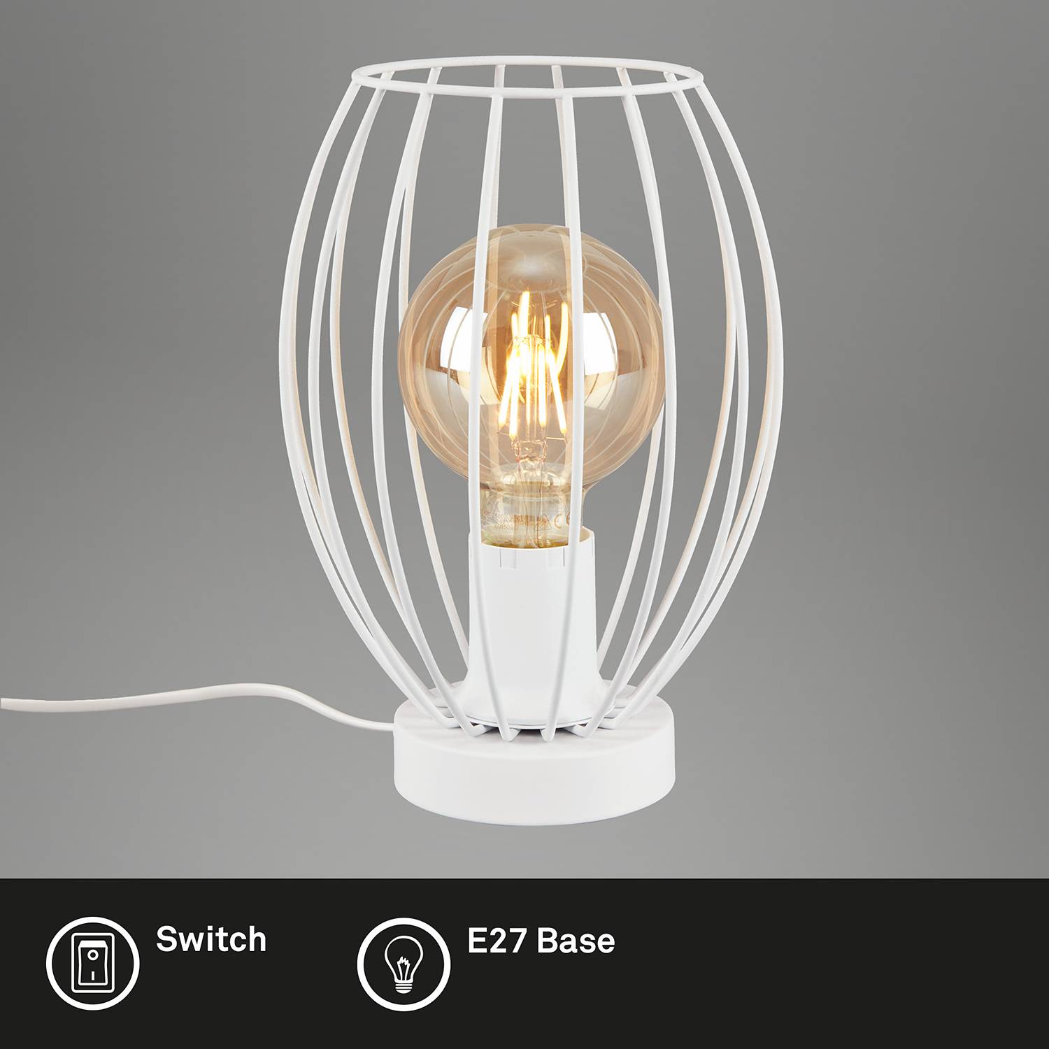 Table lamp Kago Iron White