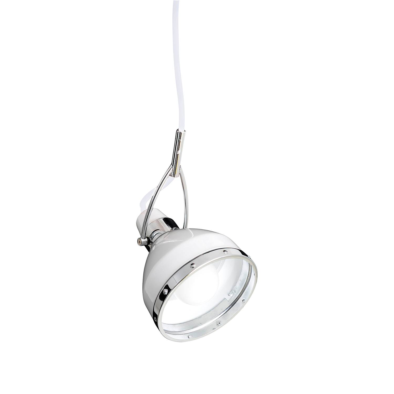 Copper Pendant Light Metal White Chrome Ø 23cm