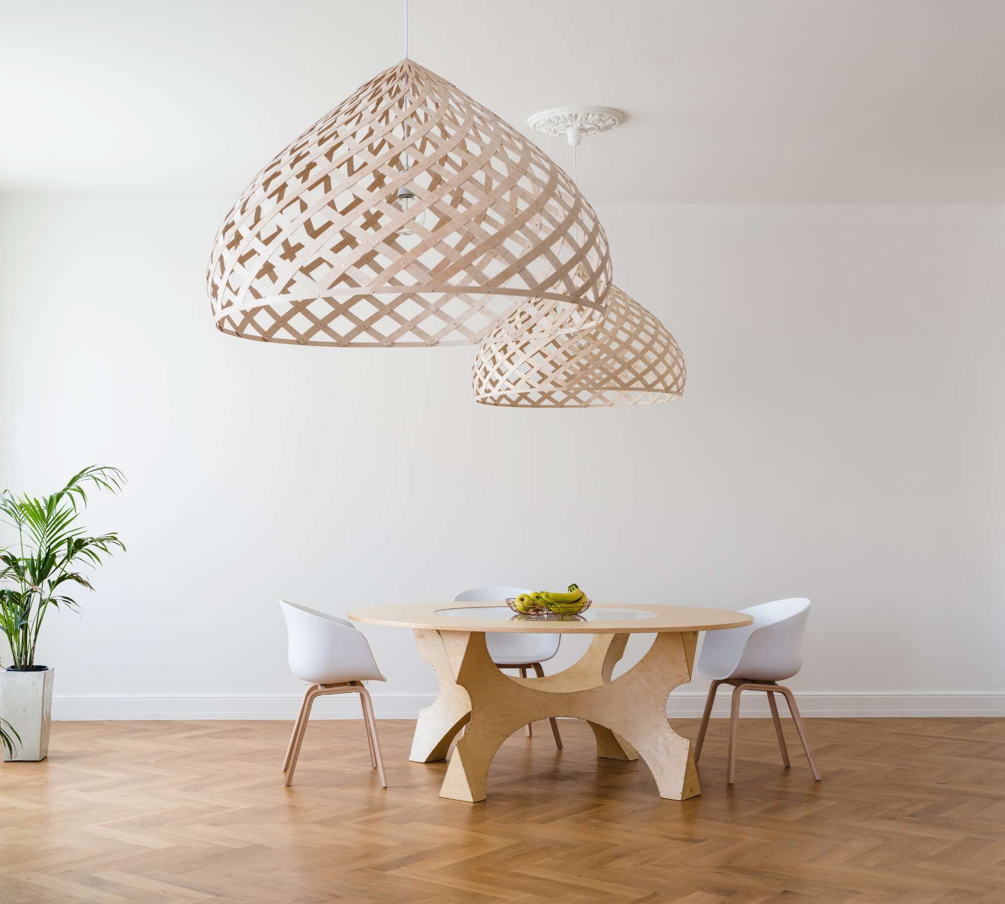 NEMO Table Wood Glass Natural