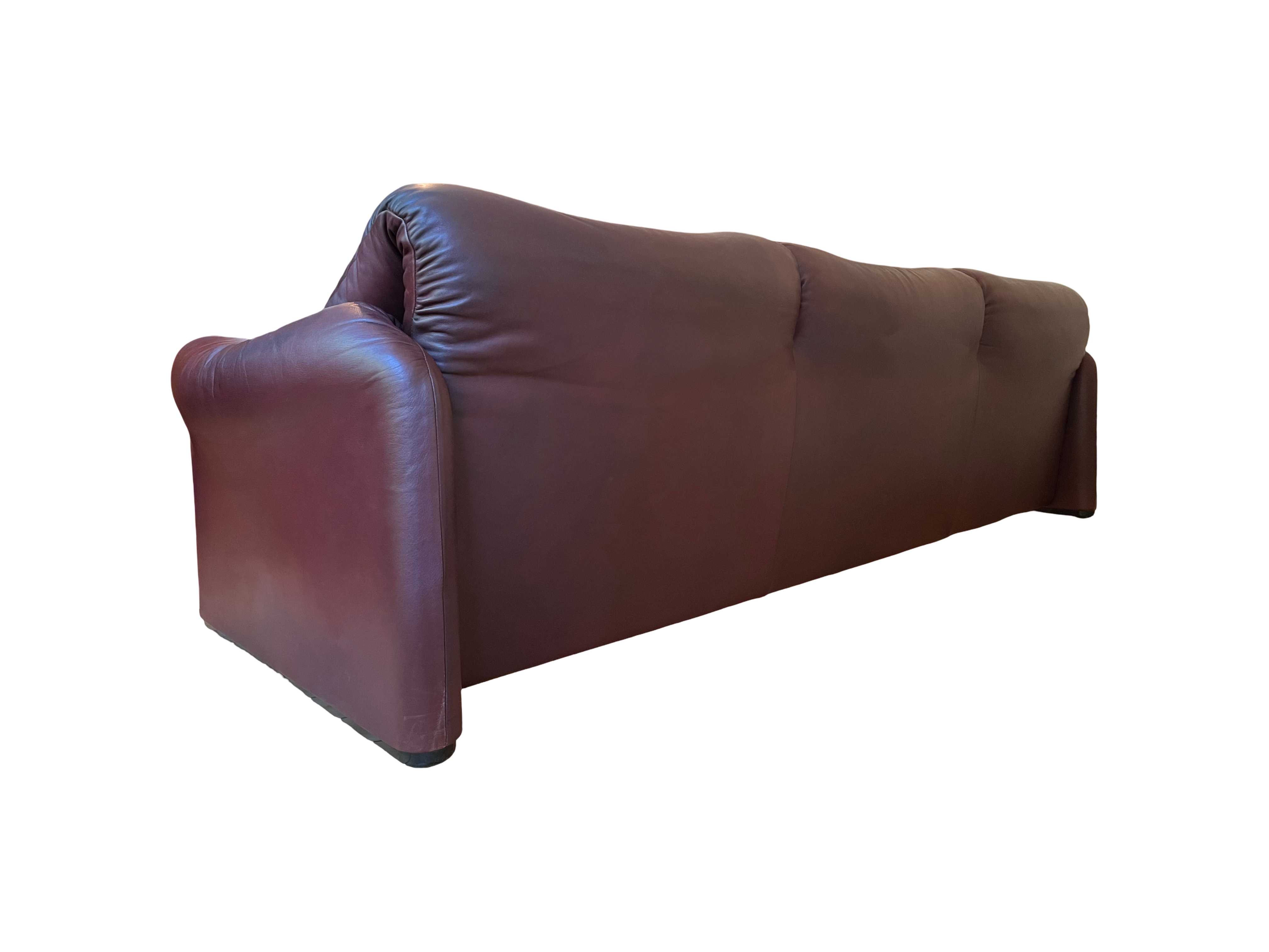 Maralunga 3-Sitzer Sofa Leder
