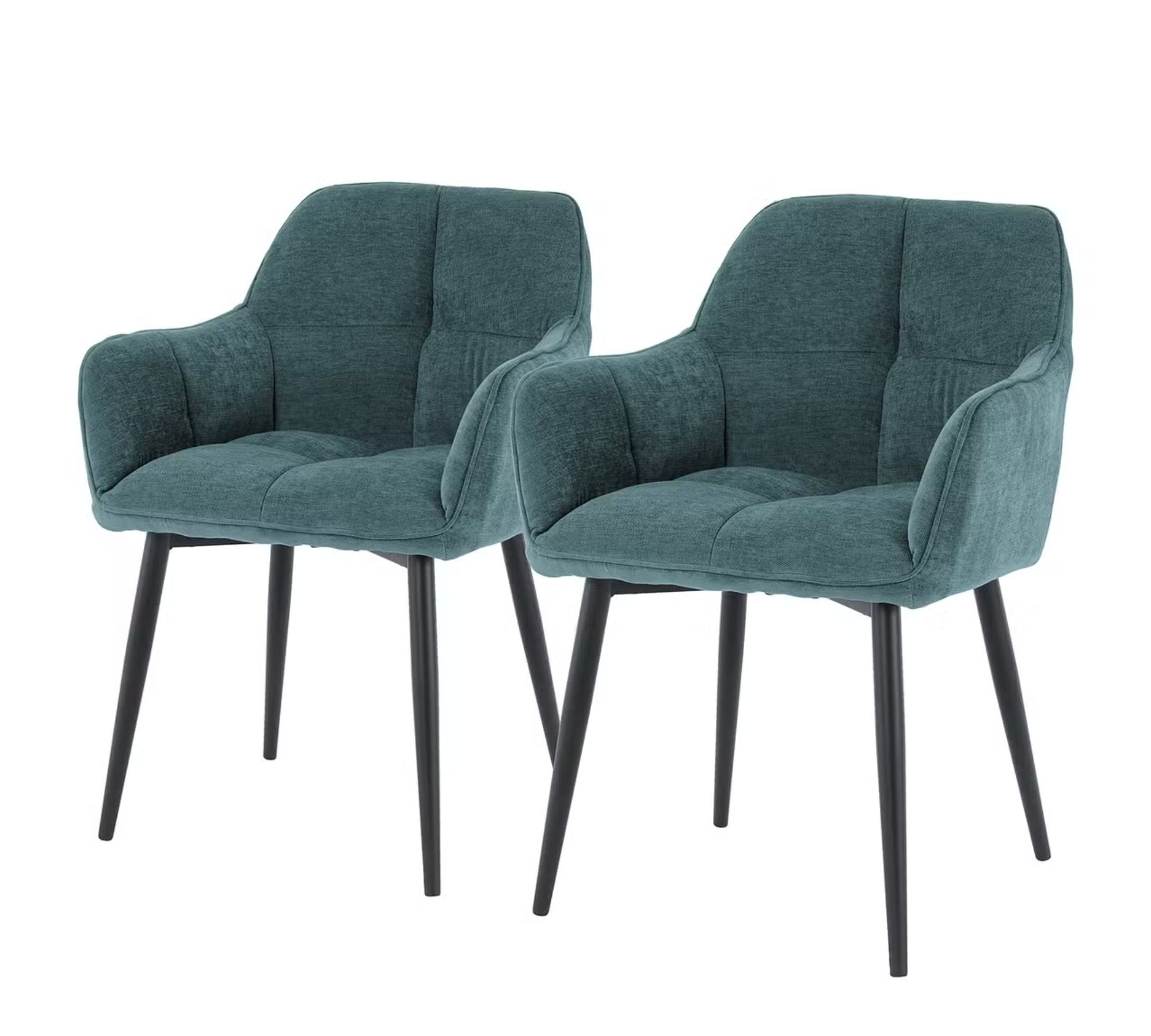 Armchair 2-piece set Fabric Navy Blue