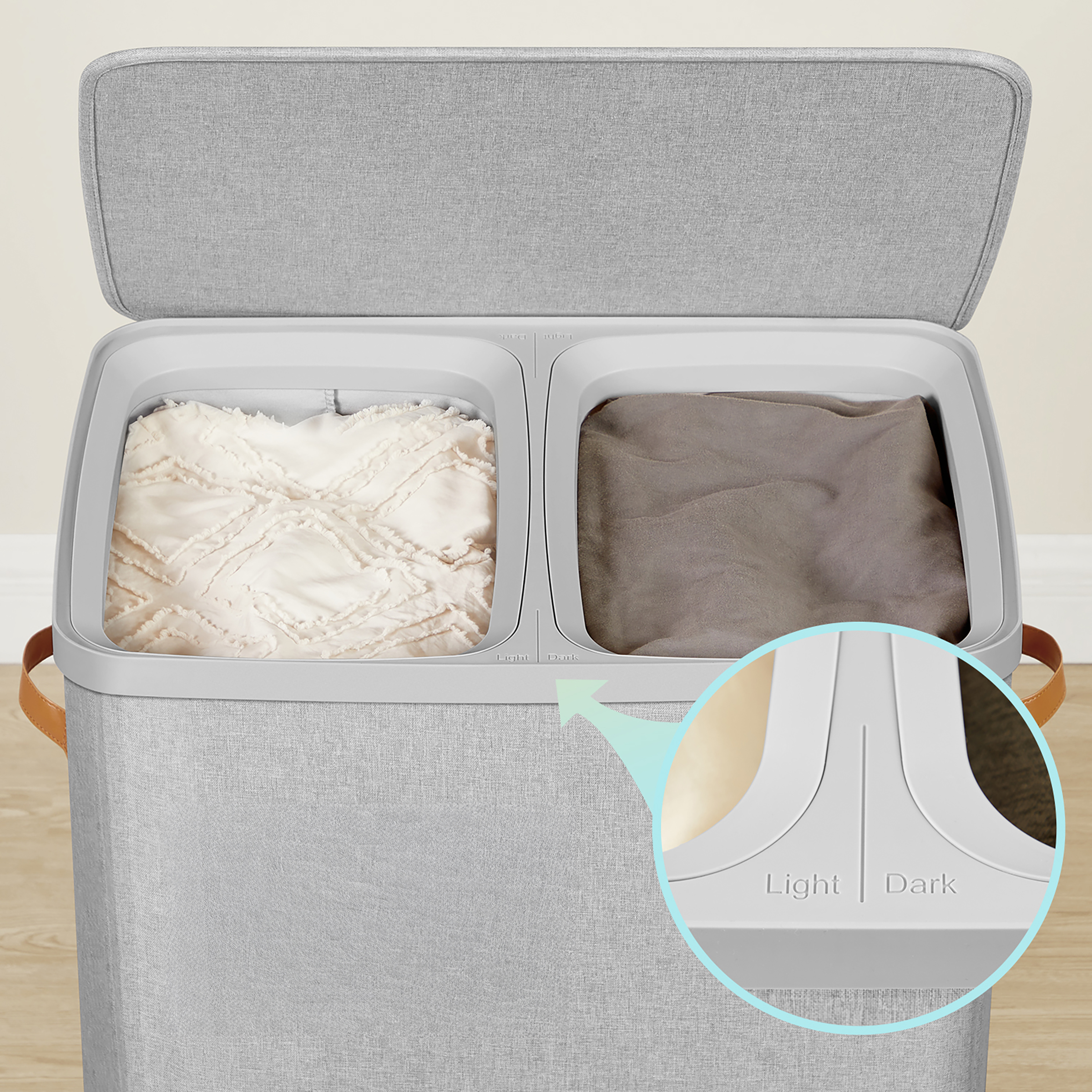 Beola Laundry Basket Polypropylene Grey