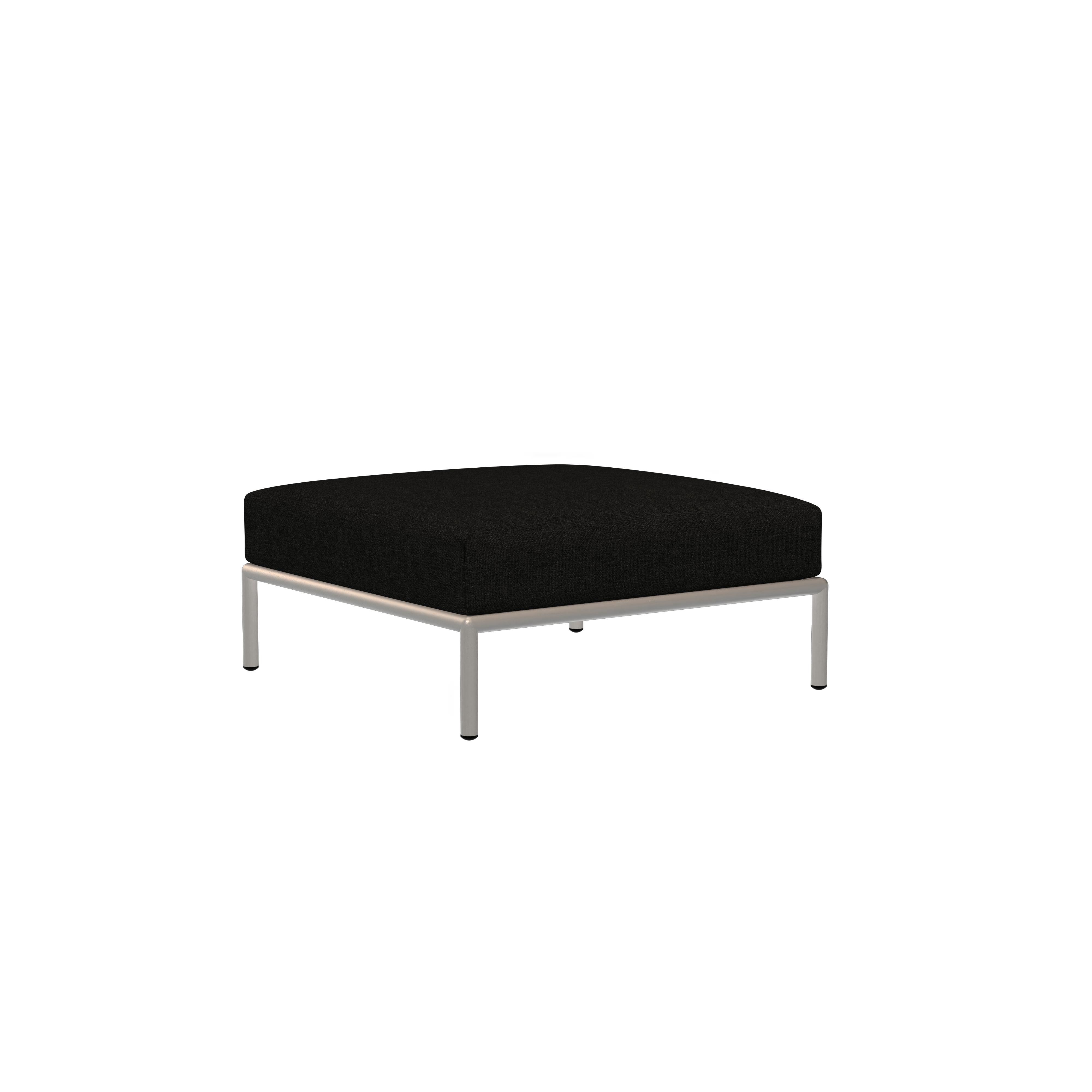 LEVEL Sofamodul Rechts, Sessel & Pouf Sooty Grau