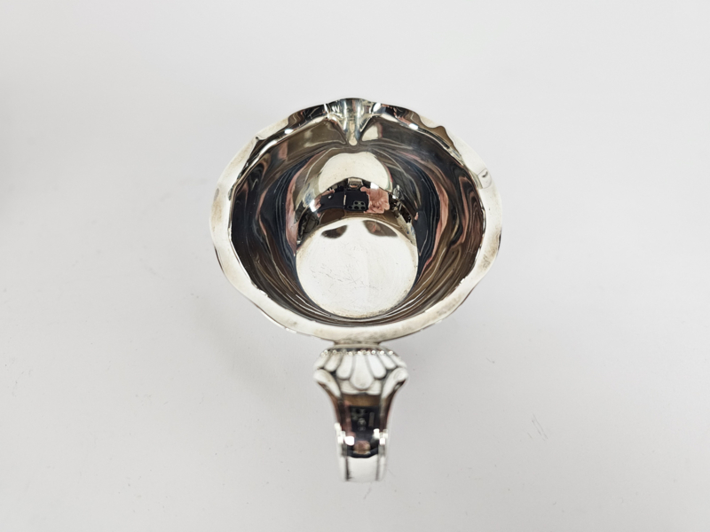 Vintage Set Zuckerdose und Milchkännchen Silber