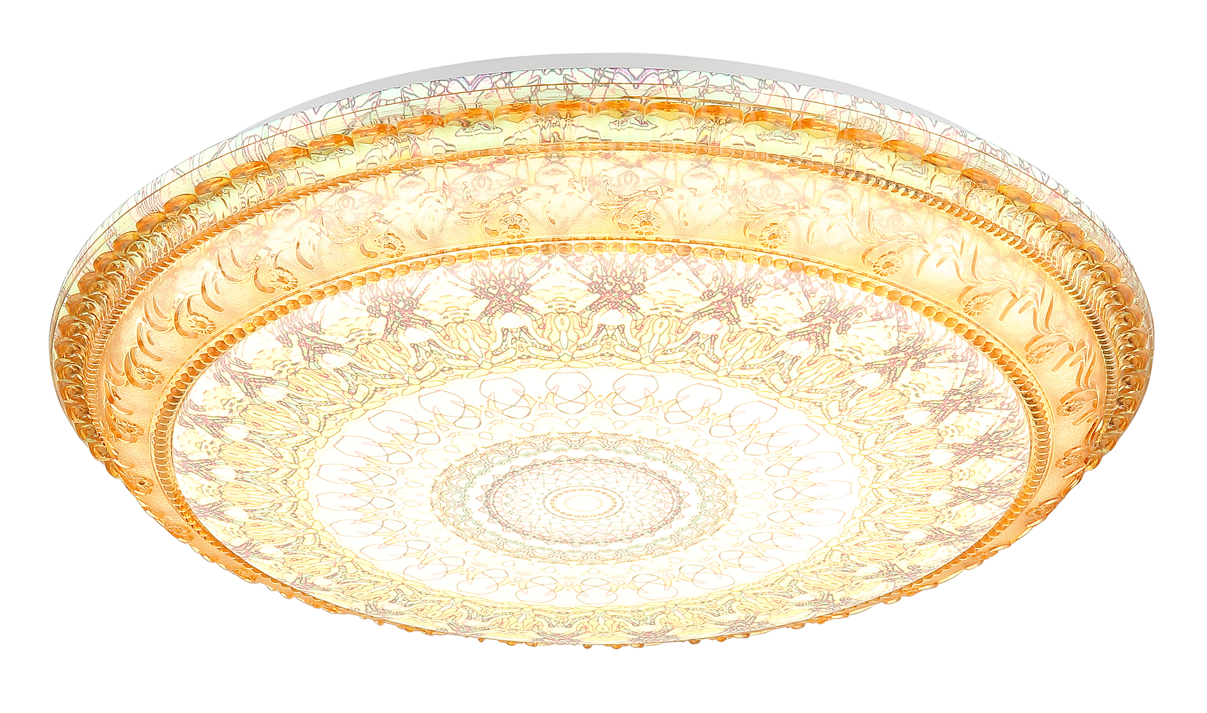 1-Flammig Lazaro LED-Deckenleuchte Acrylglas Eisen Braun