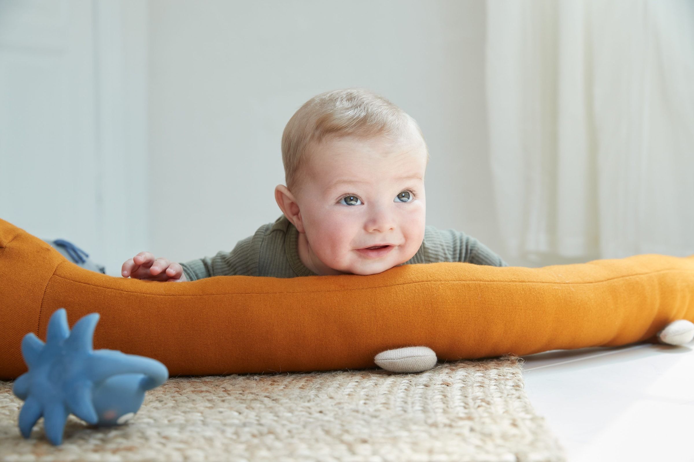 Freya Bed Snake Organic Cotton Orange