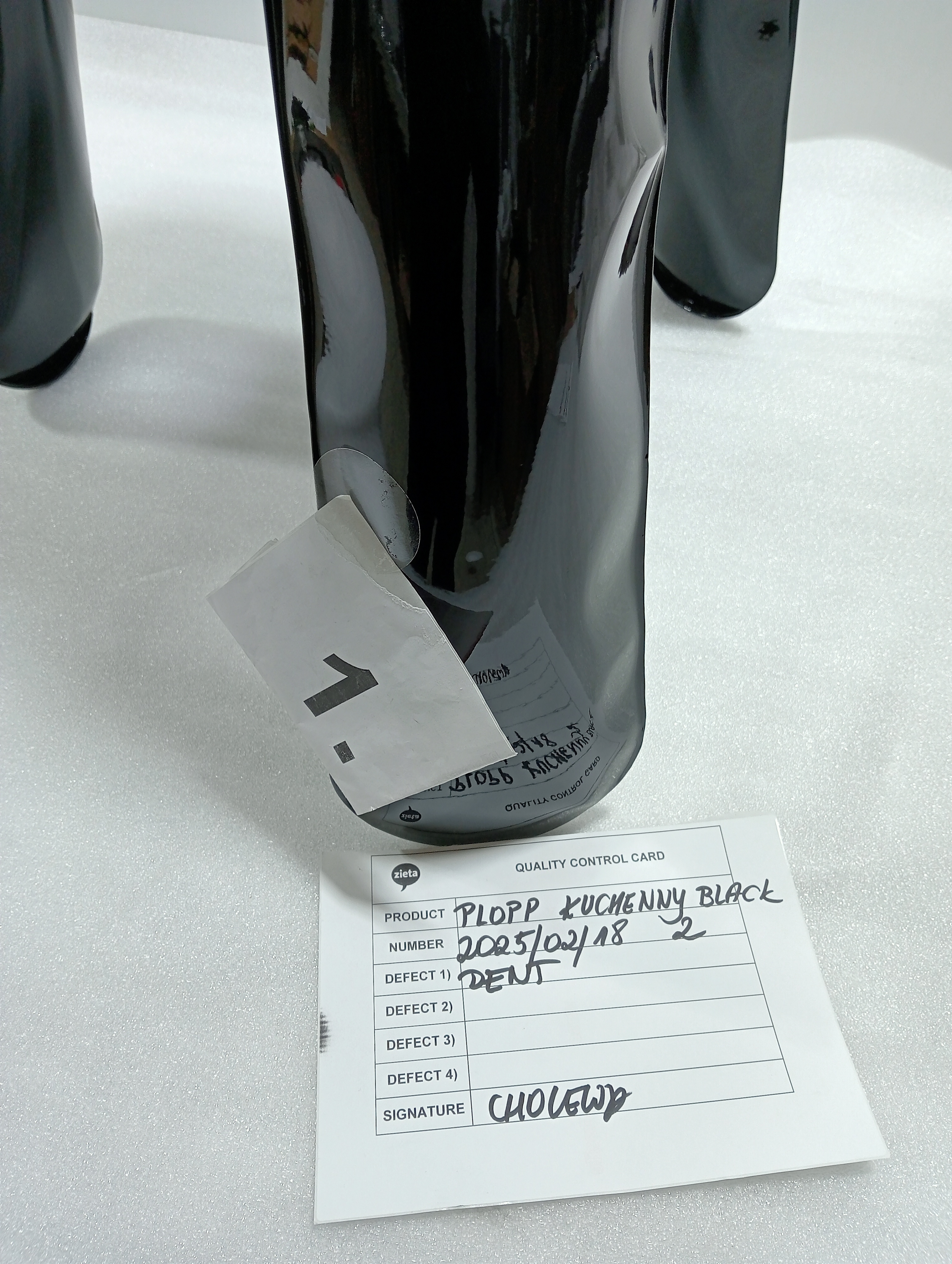 Plopp Kitchen stool Steel Black Glossy