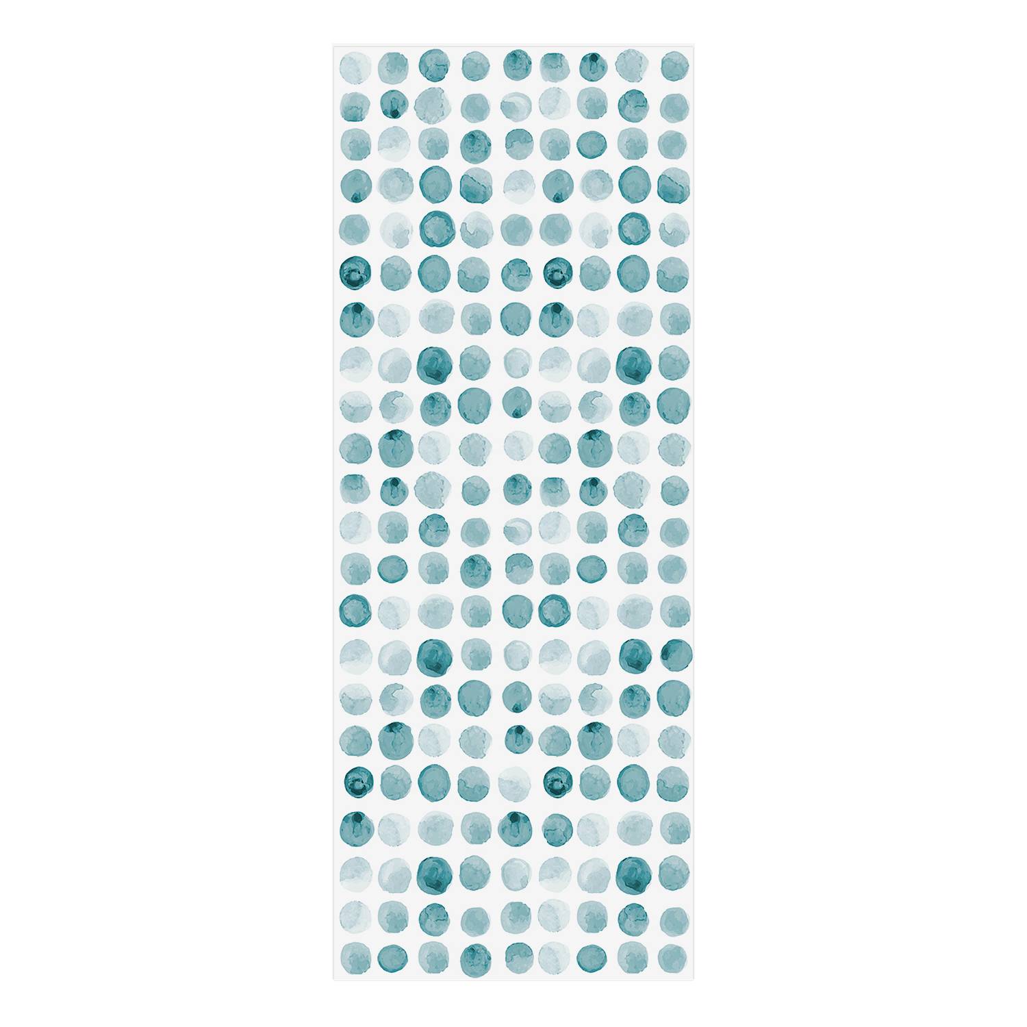 Matteo Watercolour Runner Turquoise