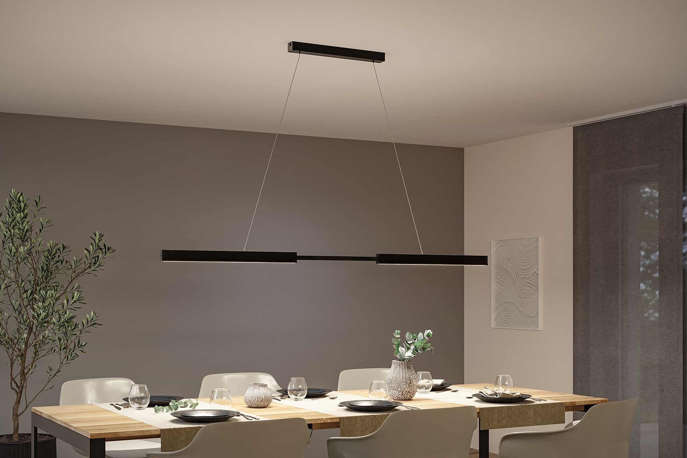 Aptare LED-Pendelleuchte Aluminium Schwarz