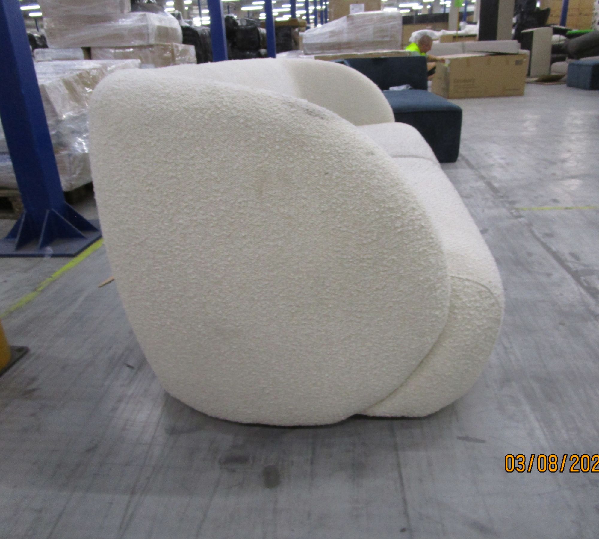 Design-Award-Winning Paula Sofa 3-Sitzer Maya Cream
