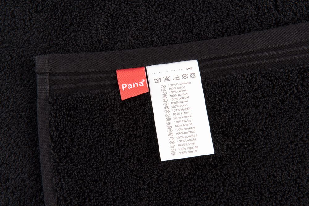 8-tlg. Frottier Handtuch-Set Schwarz Öko-Tex Standard 100