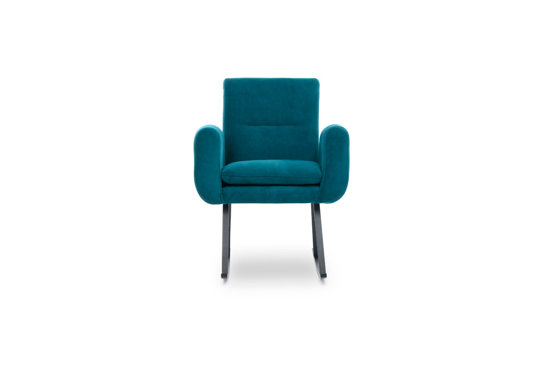 This armchair petrol green