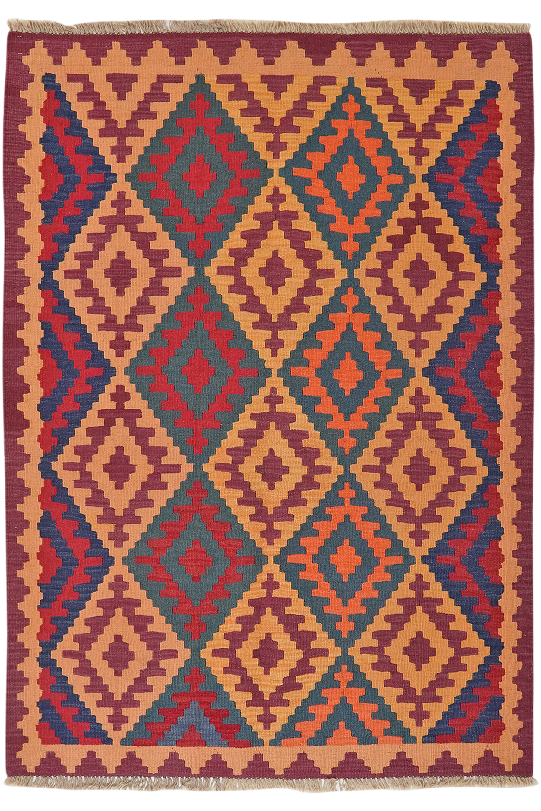 Kilim Gashgai Teppich Mehrfarbig