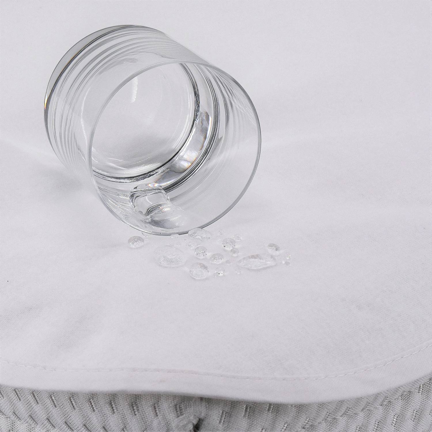 Molton mattress protector Cotton fabric White 160x 200cm