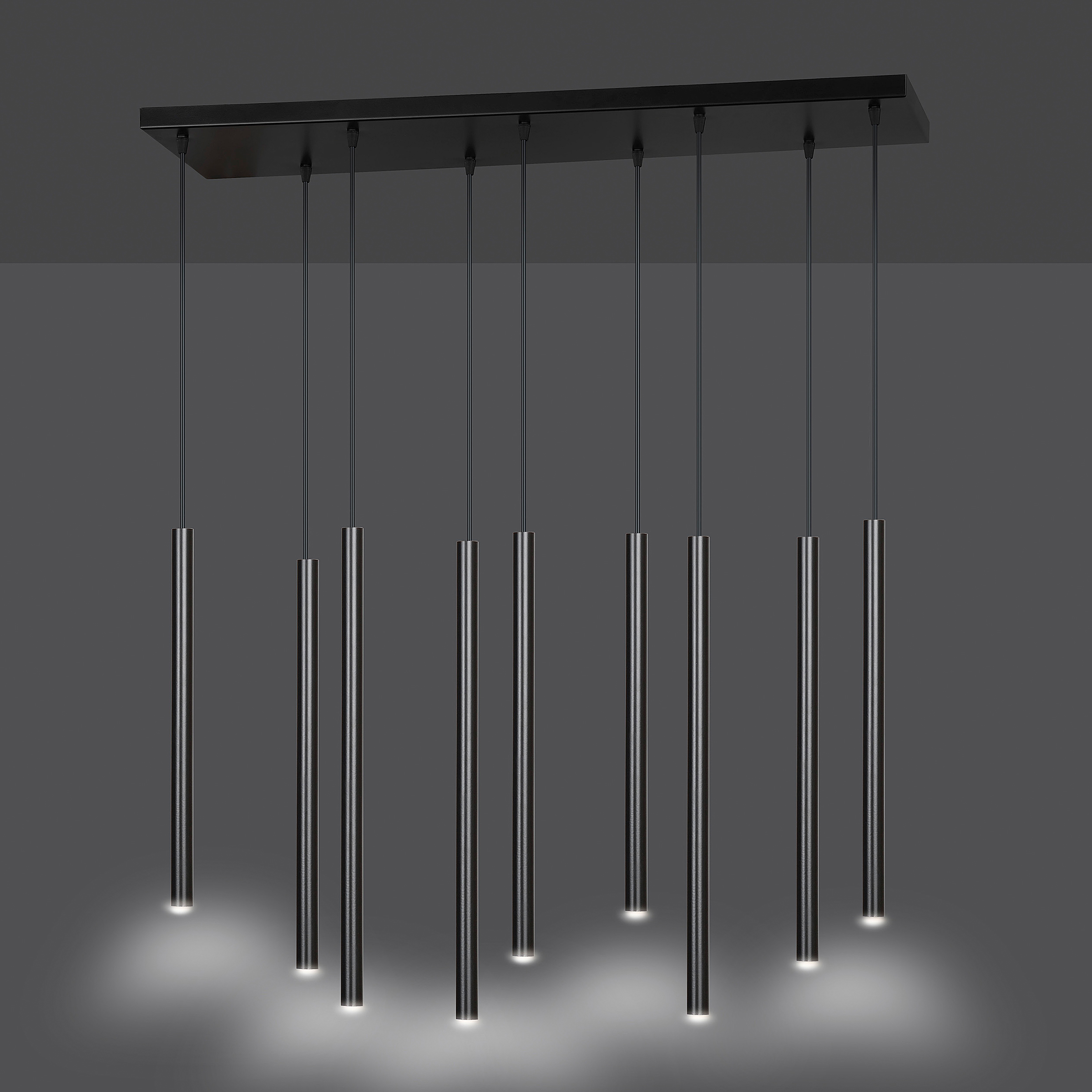 Pendant Light Selter Type B 9-Light Black