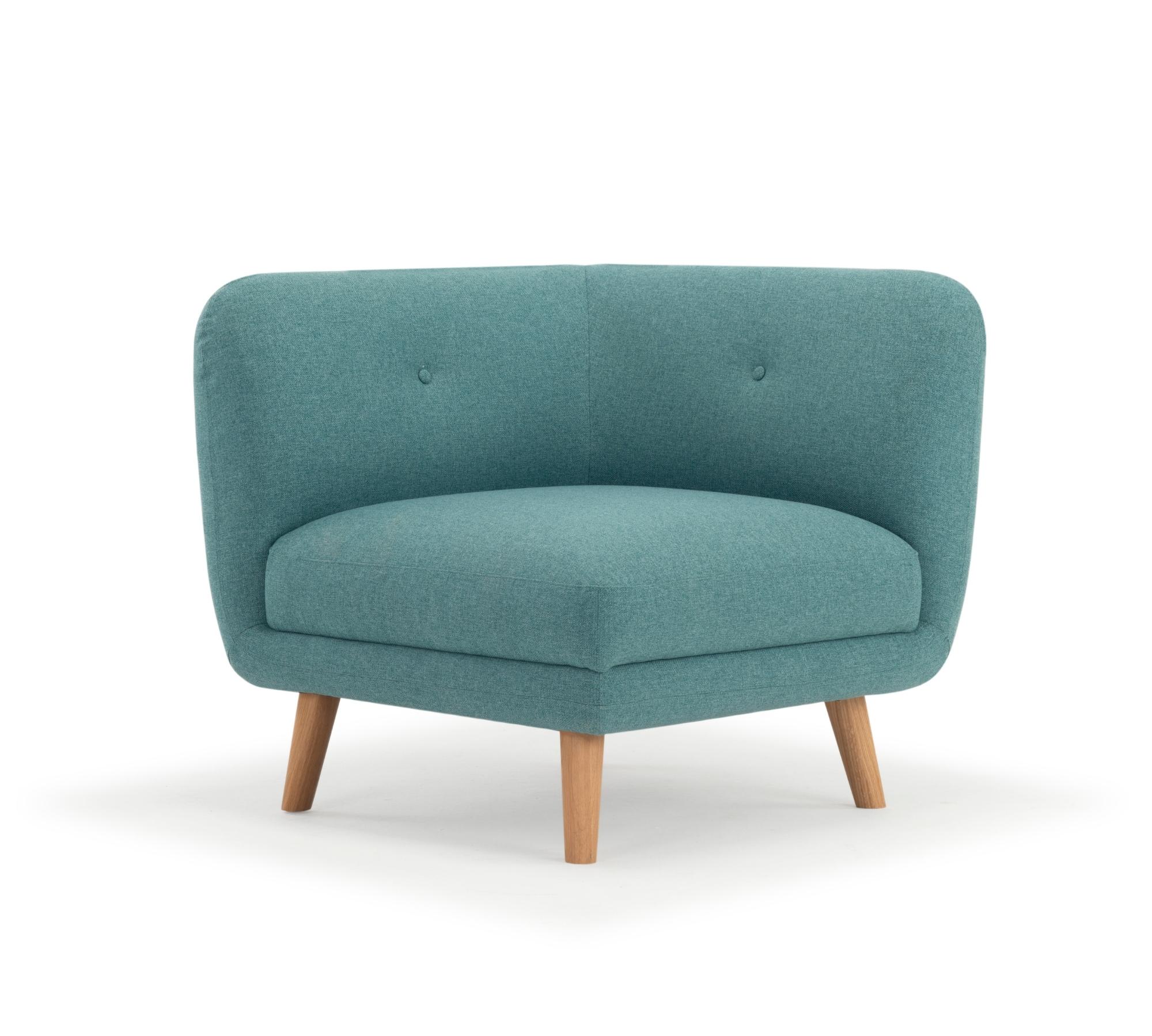 Alfred 1-Sitzer Eckmodul Rechts Olena Aqua