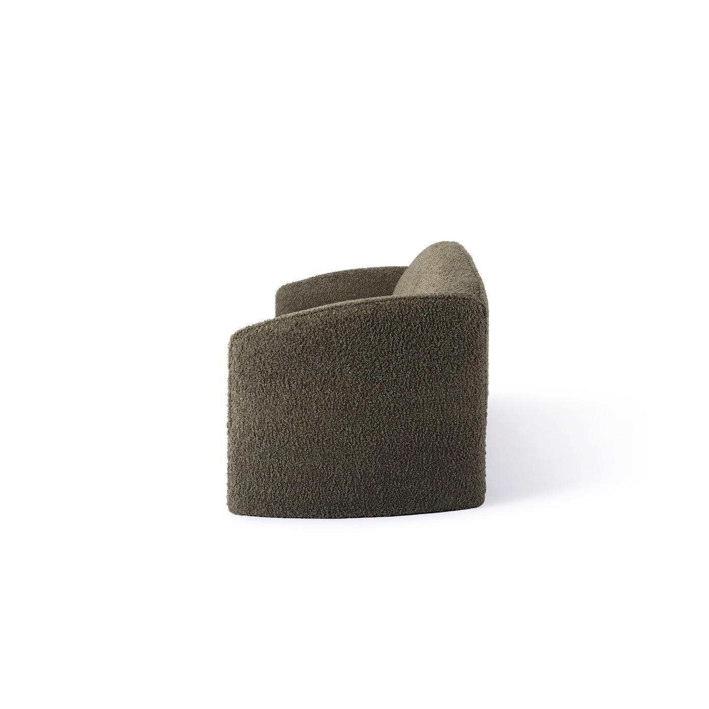 Nachii Sofa Bouclé Plush Moss