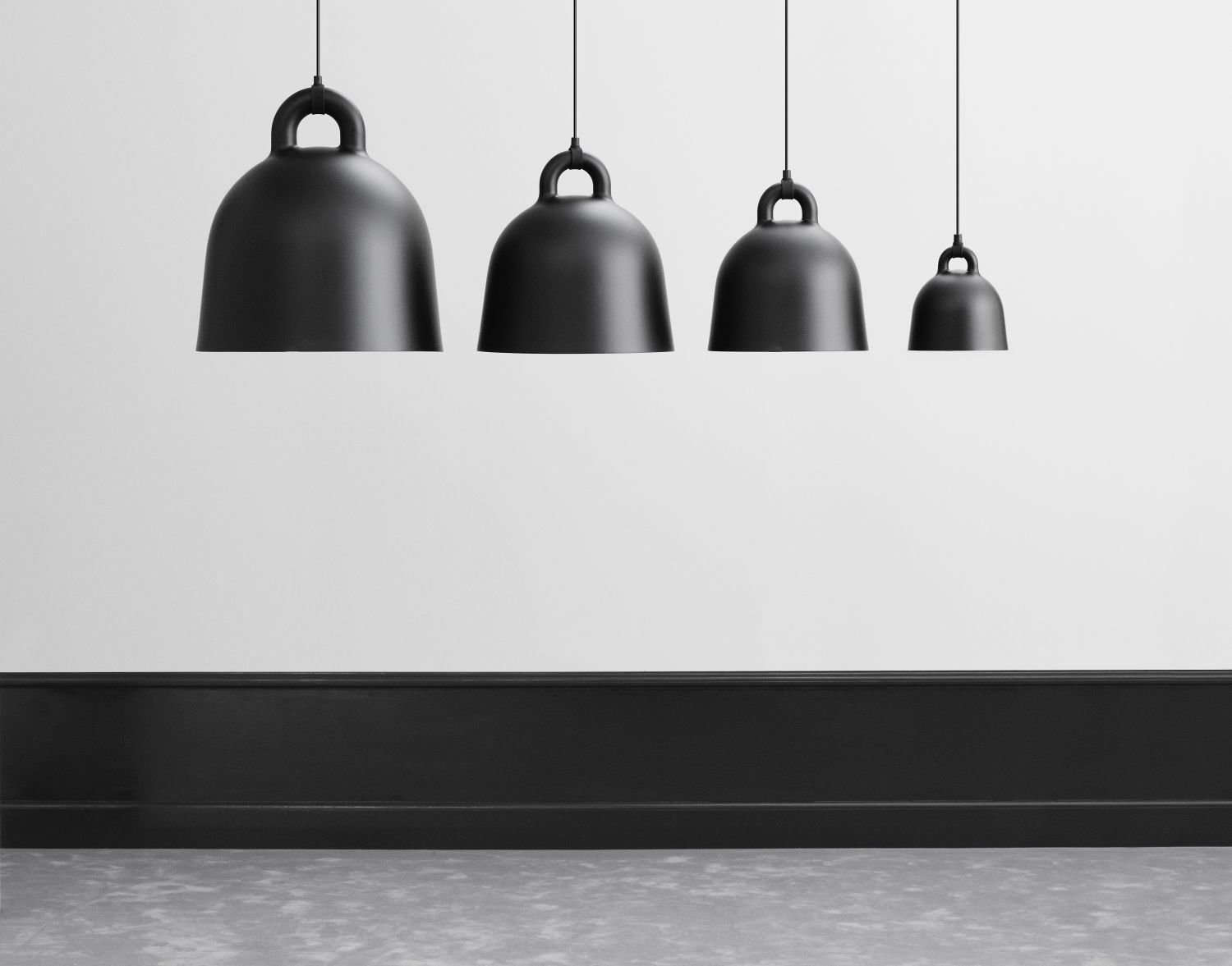 Bell Pendelleuchte 1-flammig Metall Schwarz
