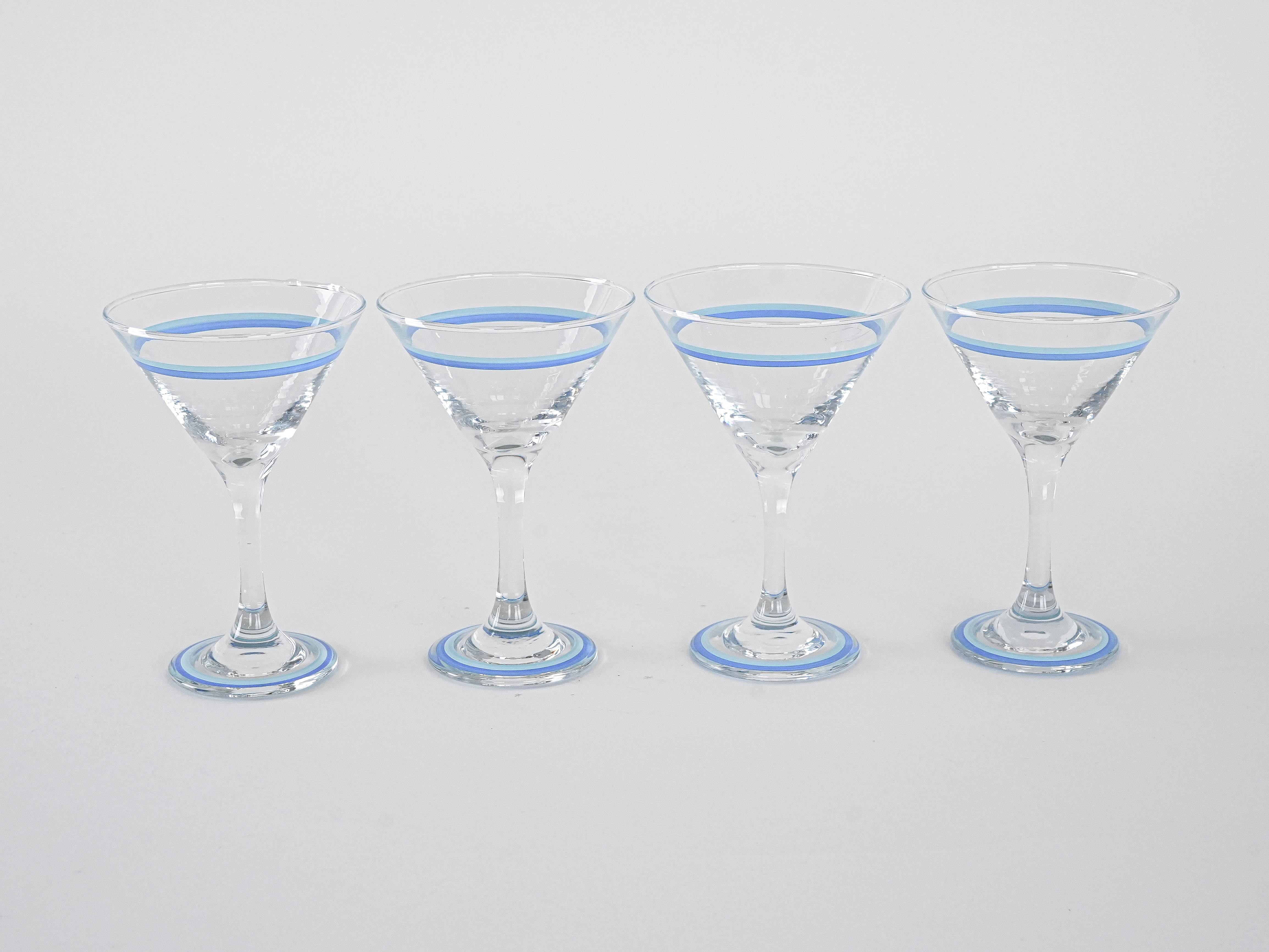 4x Martinigläser Blau