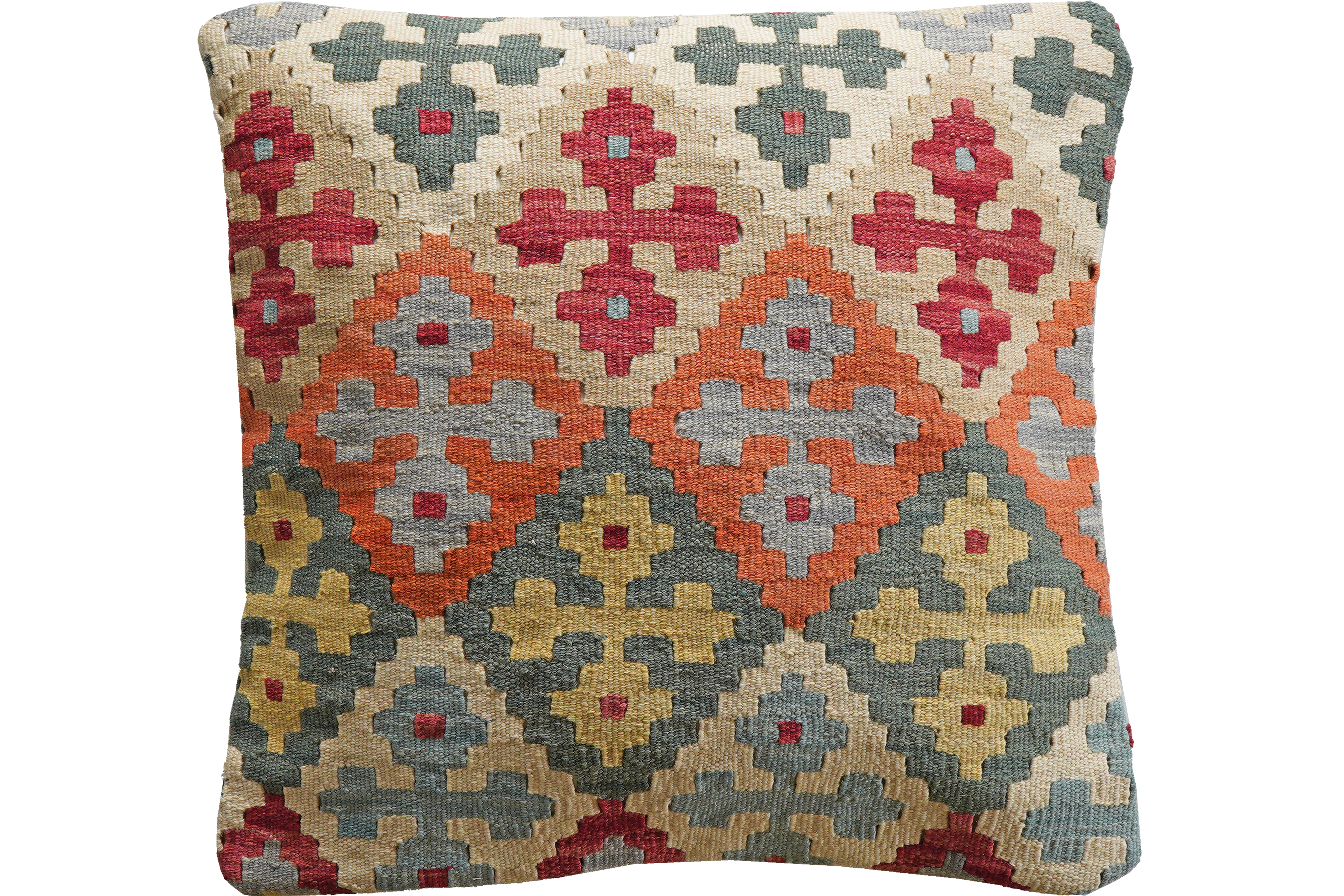 Carpet Pillow Wool Cotton Multicolored