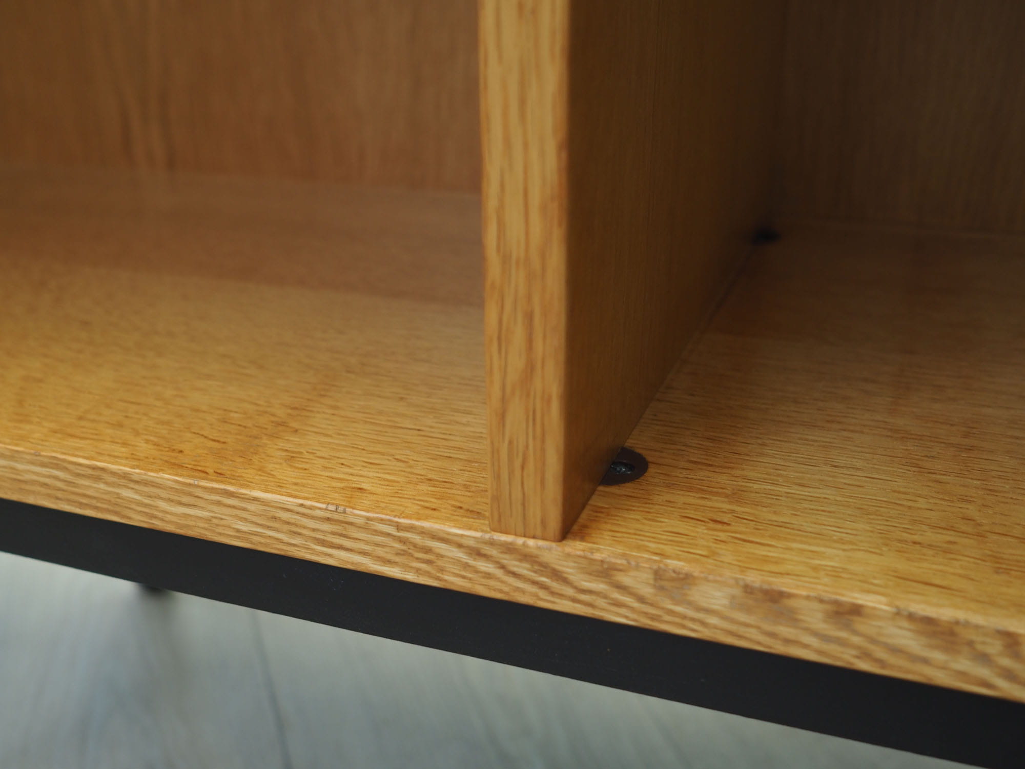 Vintage Bookshelf Ash Wood Brown 1970s