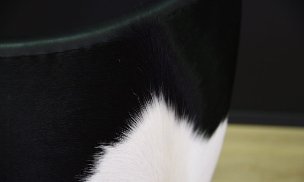 Egg Sessel Leder Arne Jacobsen Weiß Schwarz 