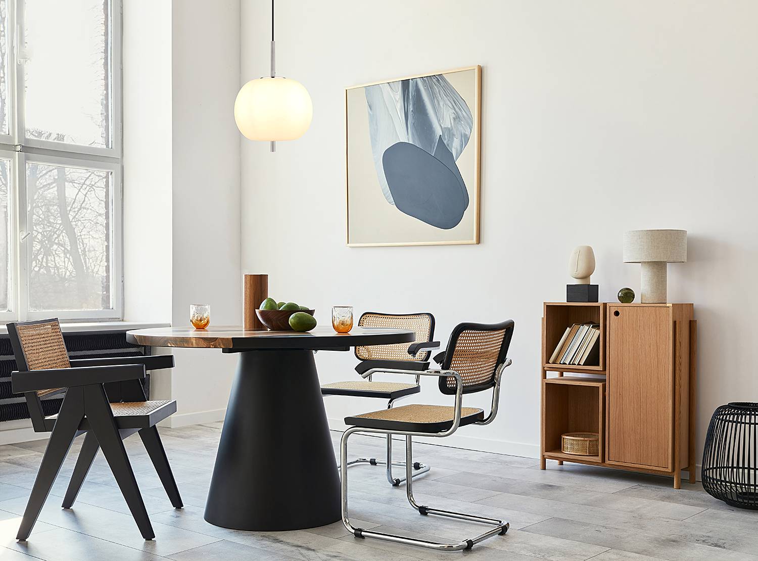 Pendelleuchte Blacky Typ J 1-Flammig Silber