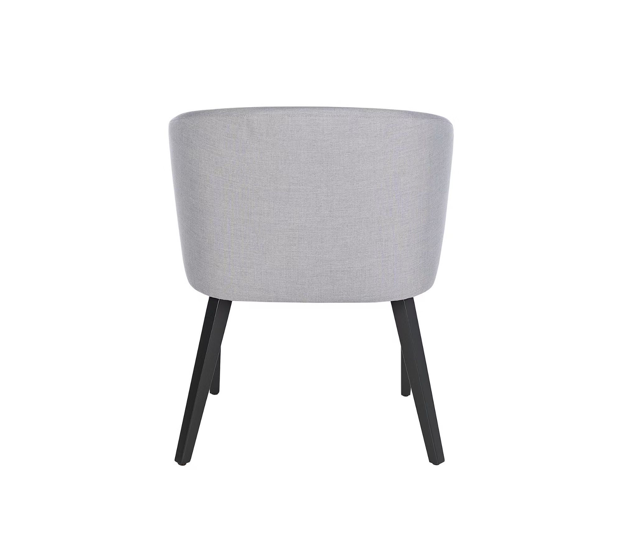 2x Garden cushion chair aluminum powder-coated light grey