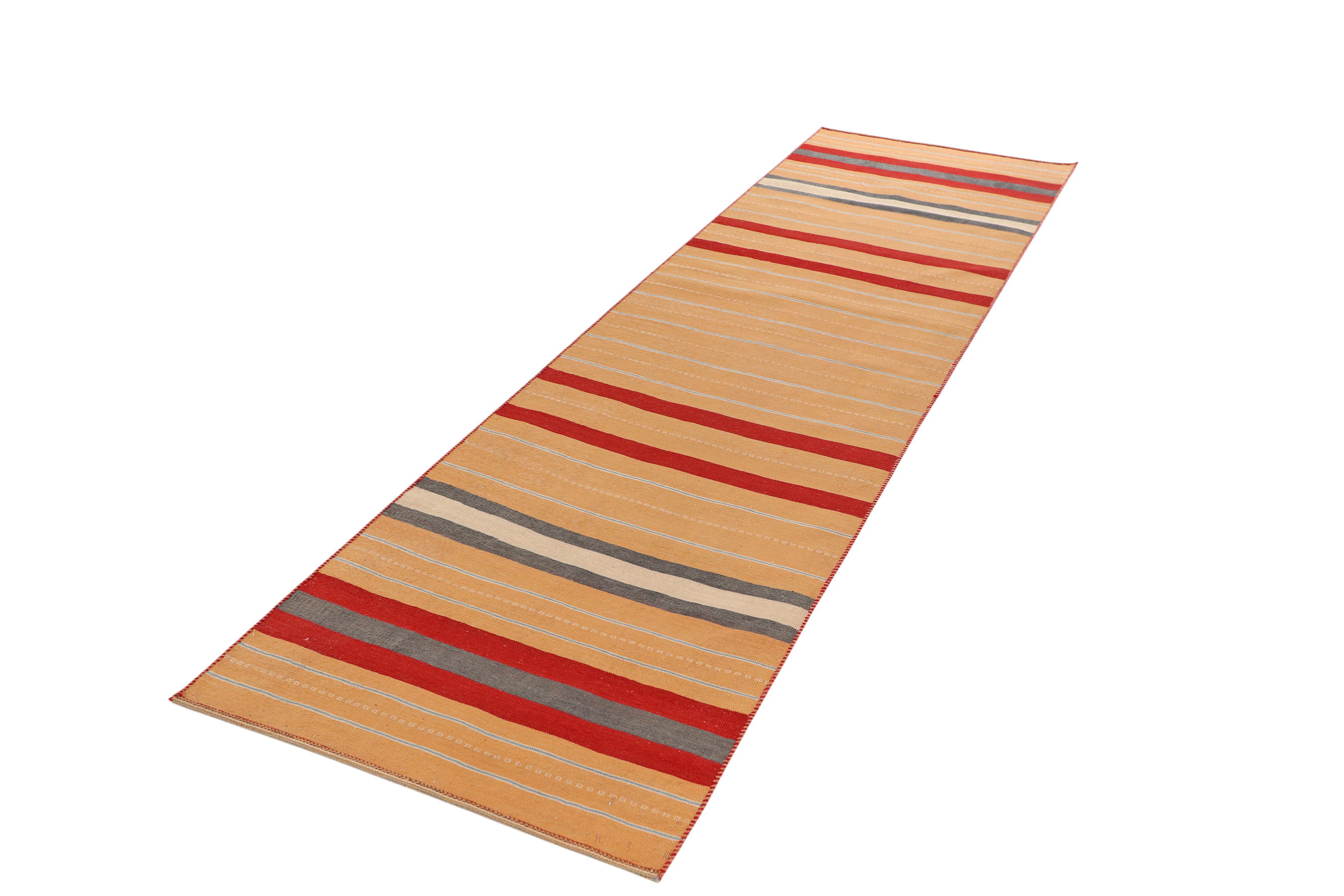 Kilim Afshar Teppich Hellbraun