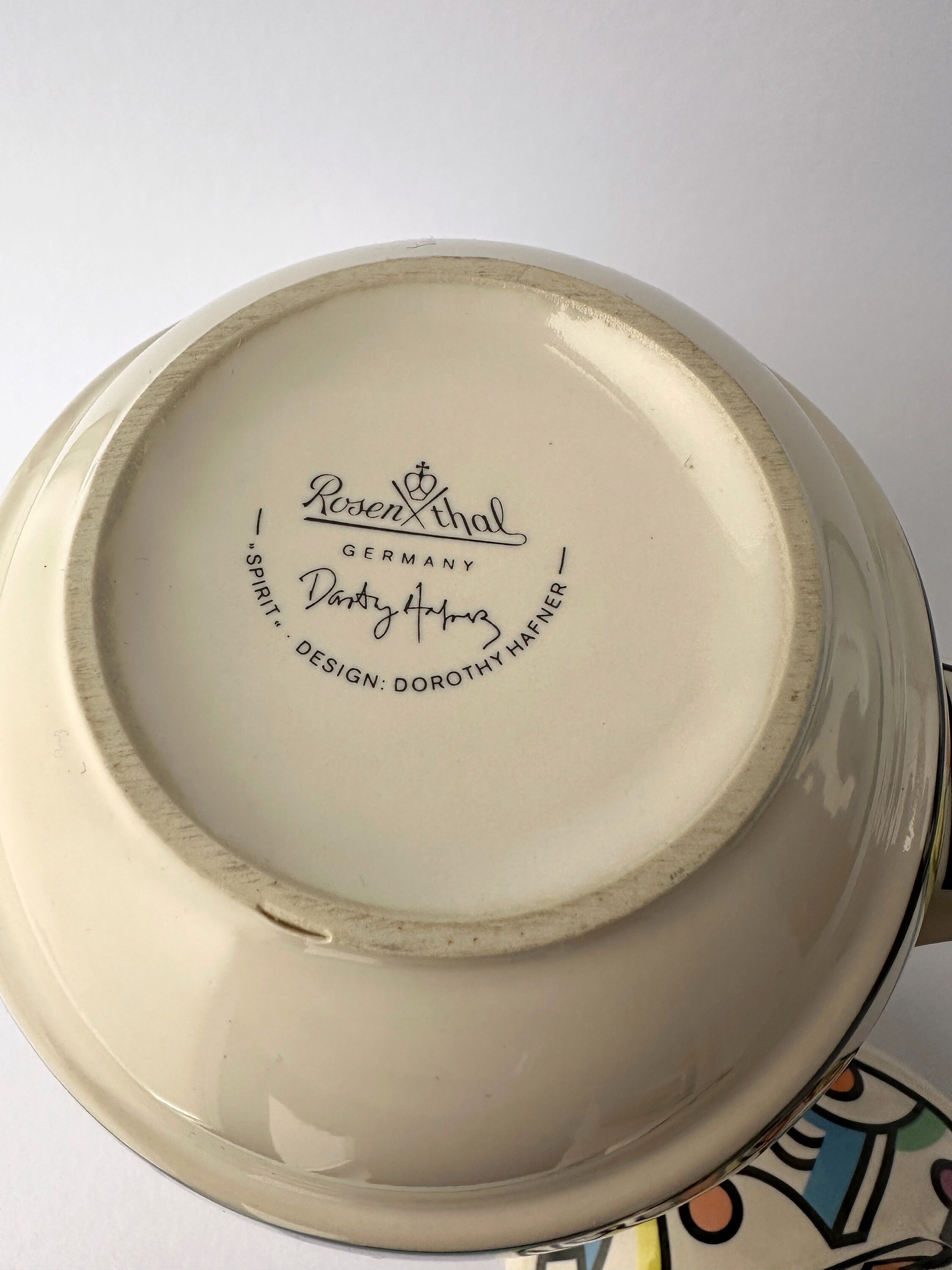 Vintage Serie Spirit Kanne Porzellan 1980er Jahre