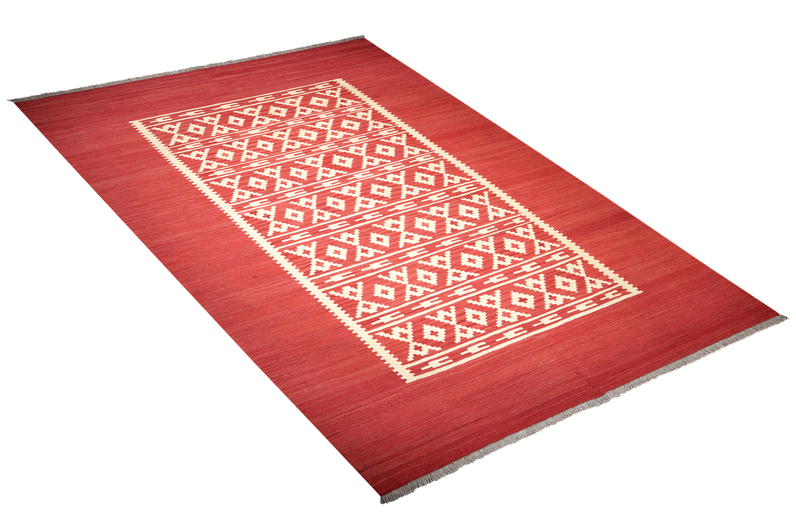 Kelim Gashgai Teppich Wolle Rot