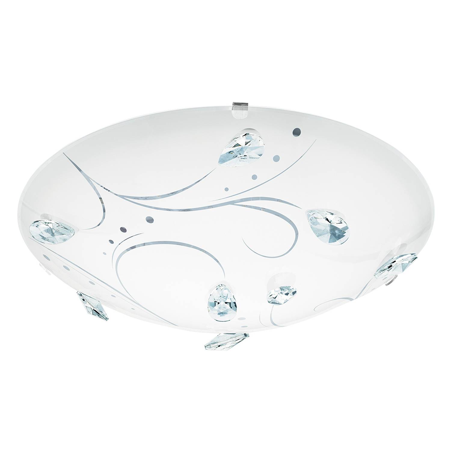 1-Flammig LED-Deckenleuchte Sorrenta Glas Stahl