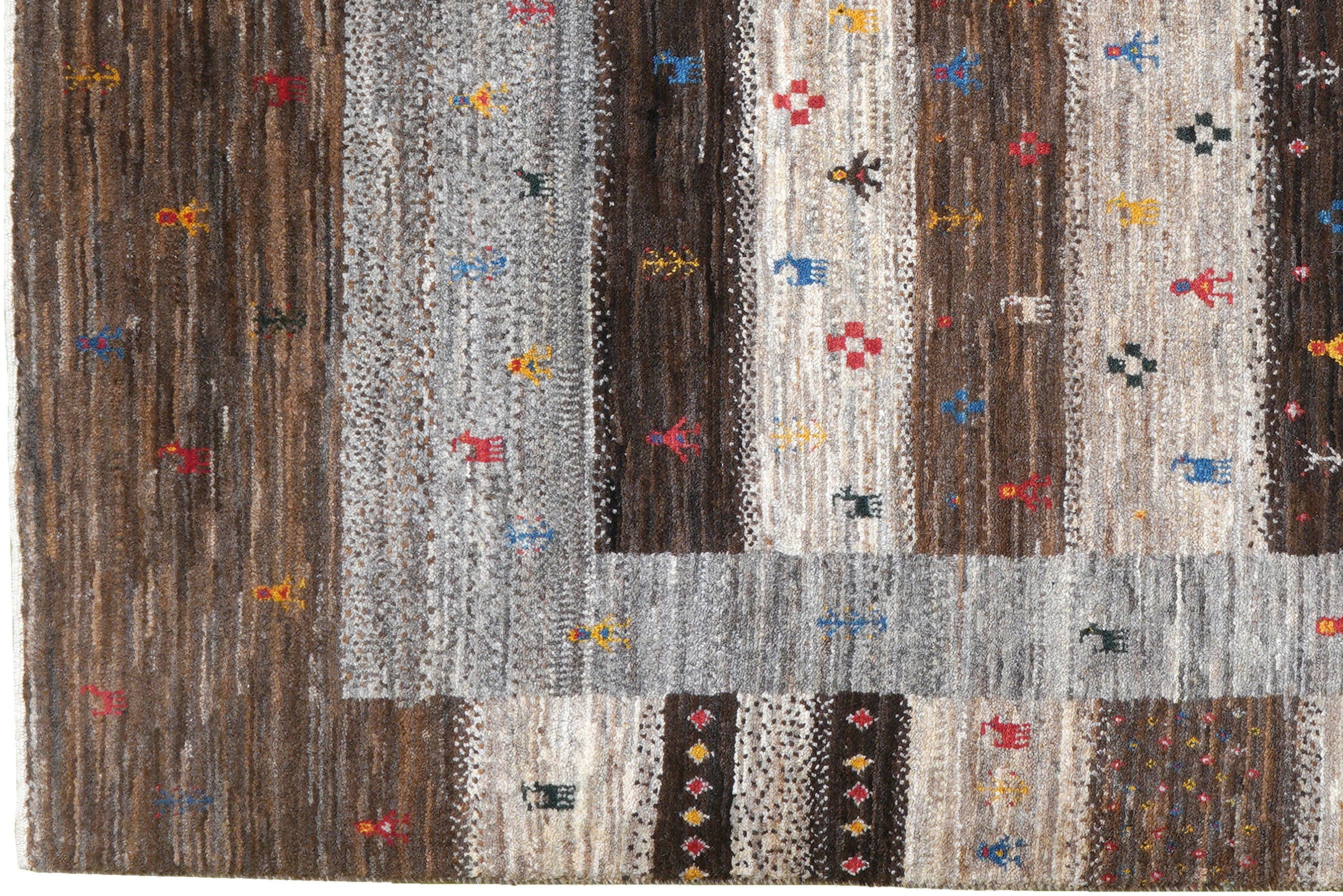 Rizbaf Gabbeh Carpet Wool Multicolor