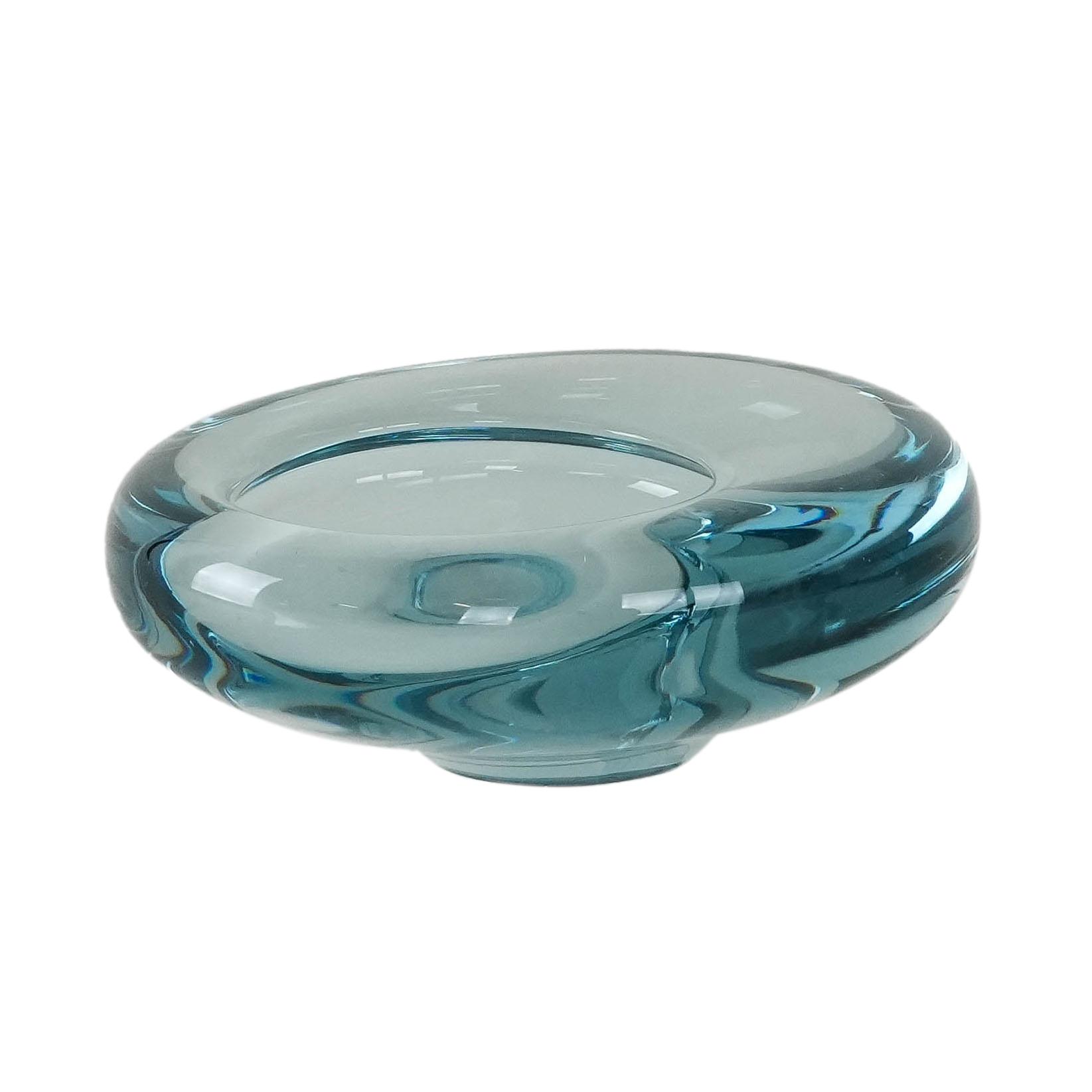 Glass bowl Blue 1960s