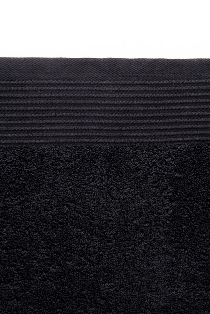 8-tlg. Frottier Handtuch-Set Schwarz Öko-Tex Standard 100