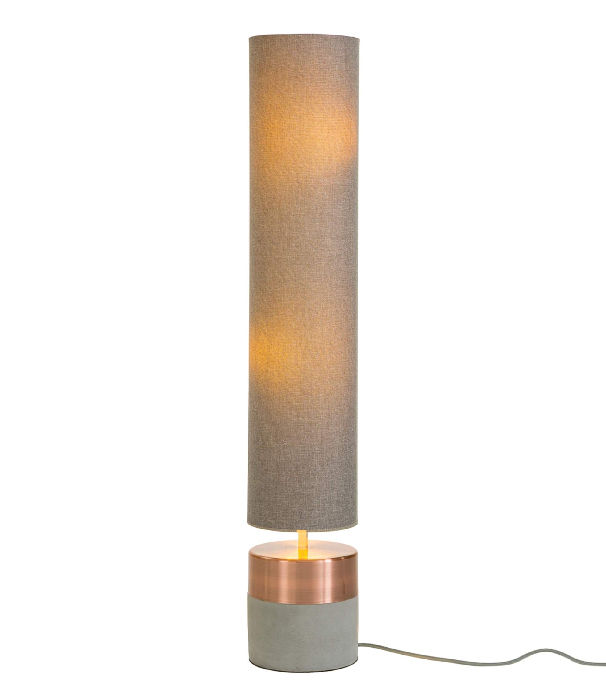 Stehlampe 1-flammig Metall Baumwolle