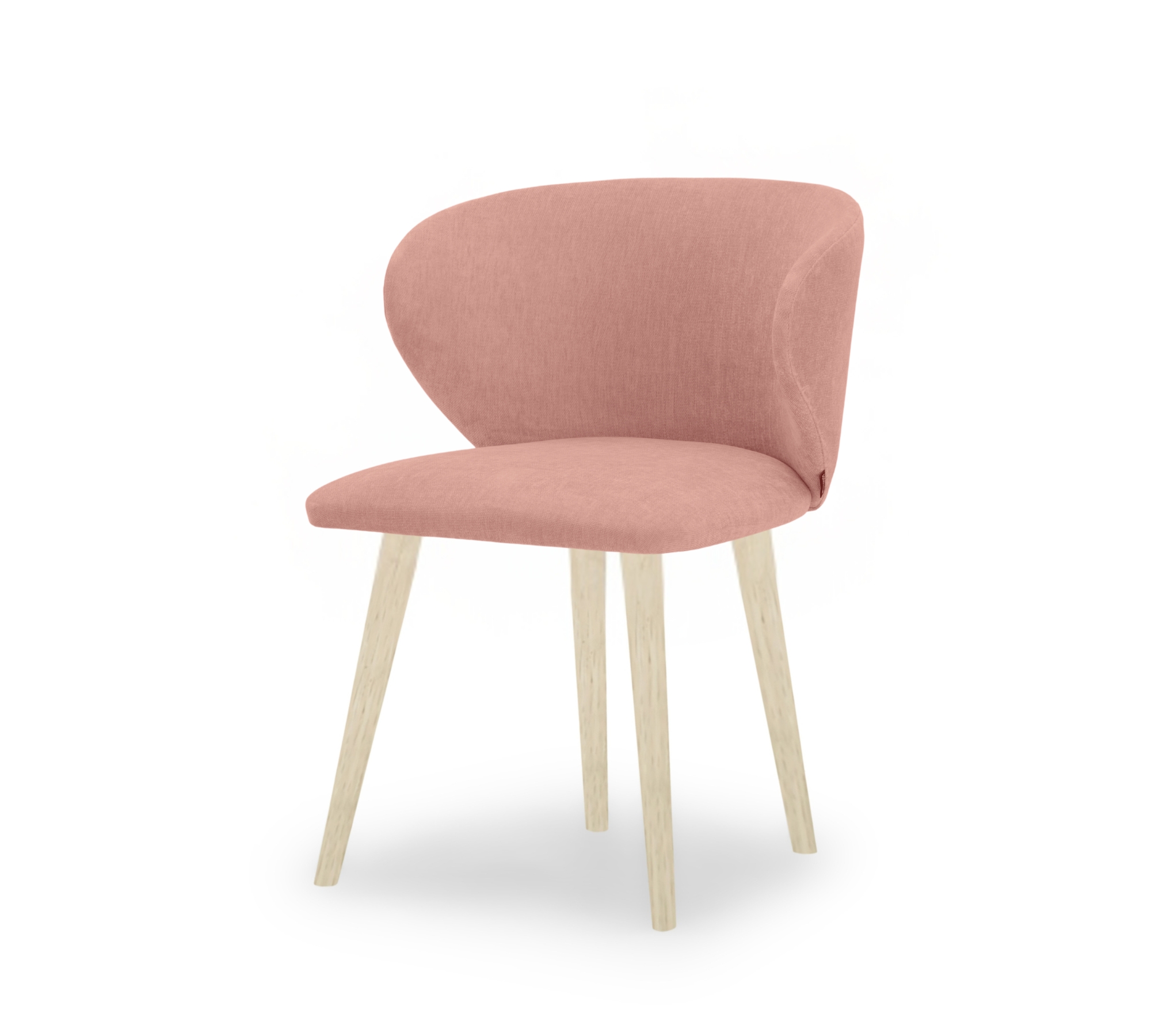 Ellie Esszimmerstuhl Velour Lux Vintage Rosa