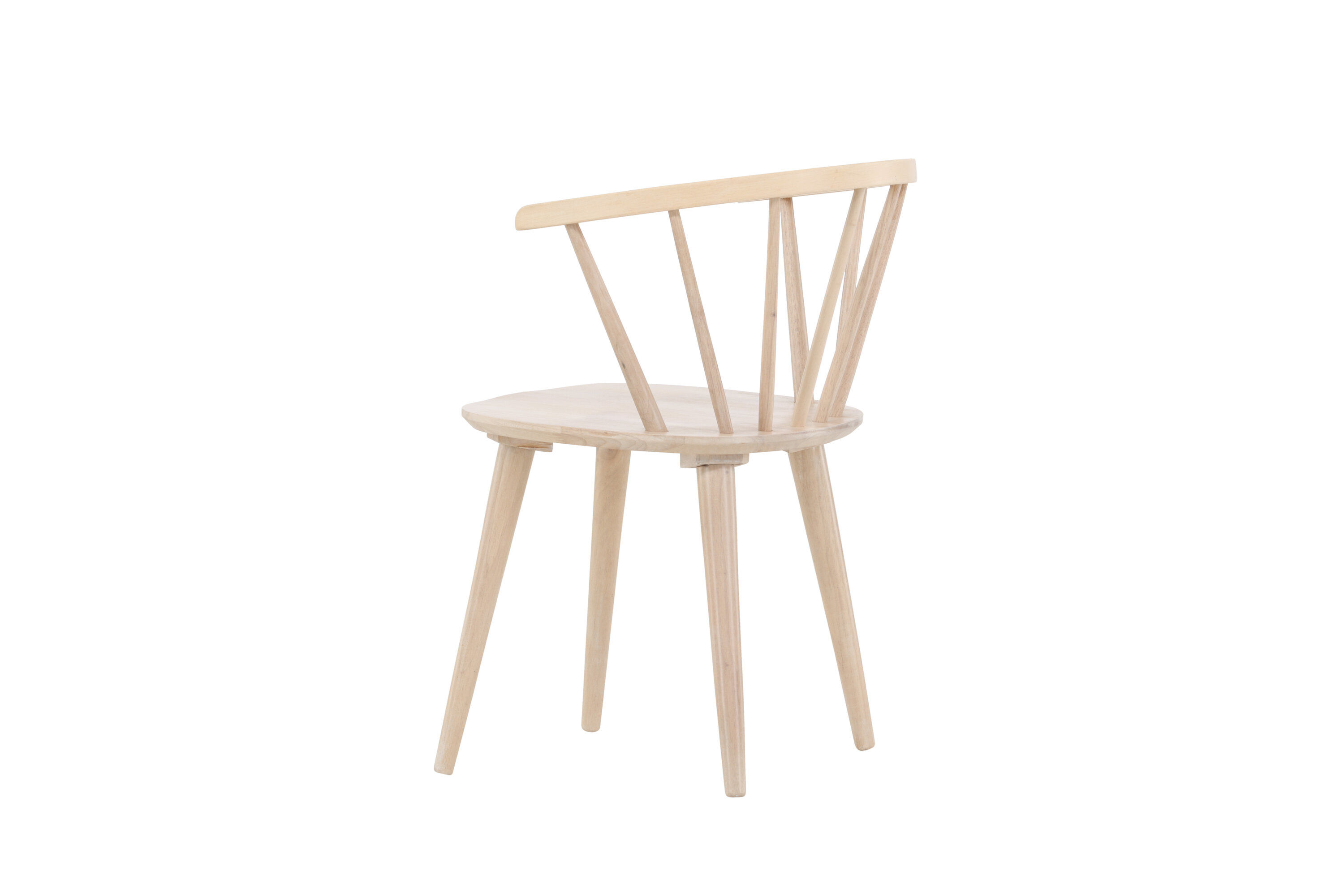 2x Bobby Esszimmerstuhl Kautschukbaum Beige