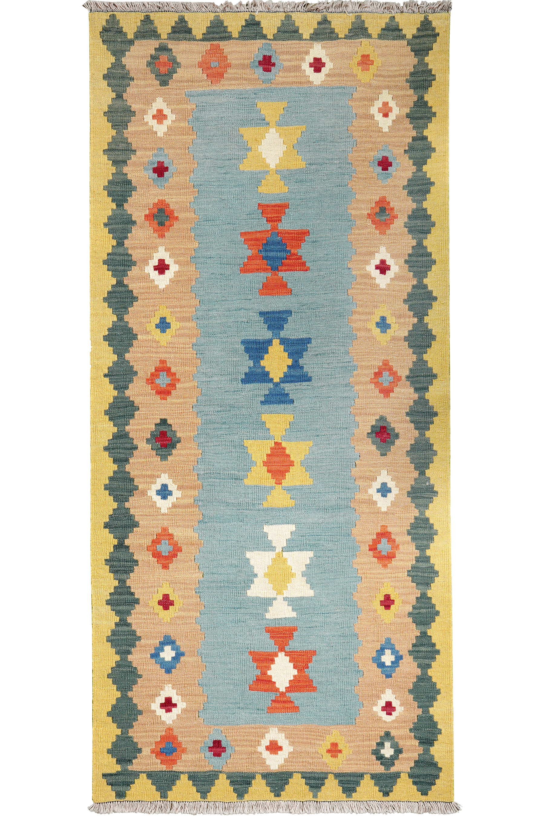 Kilim Gashgai Teppich Mehrfarbig