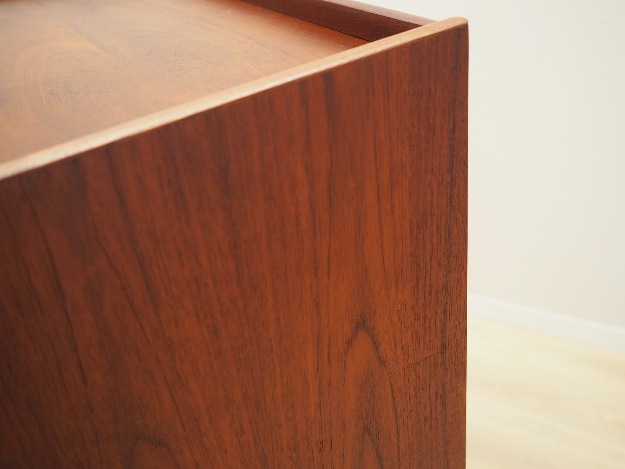 Vintage chest of drawers Teak wood Brown 1970s