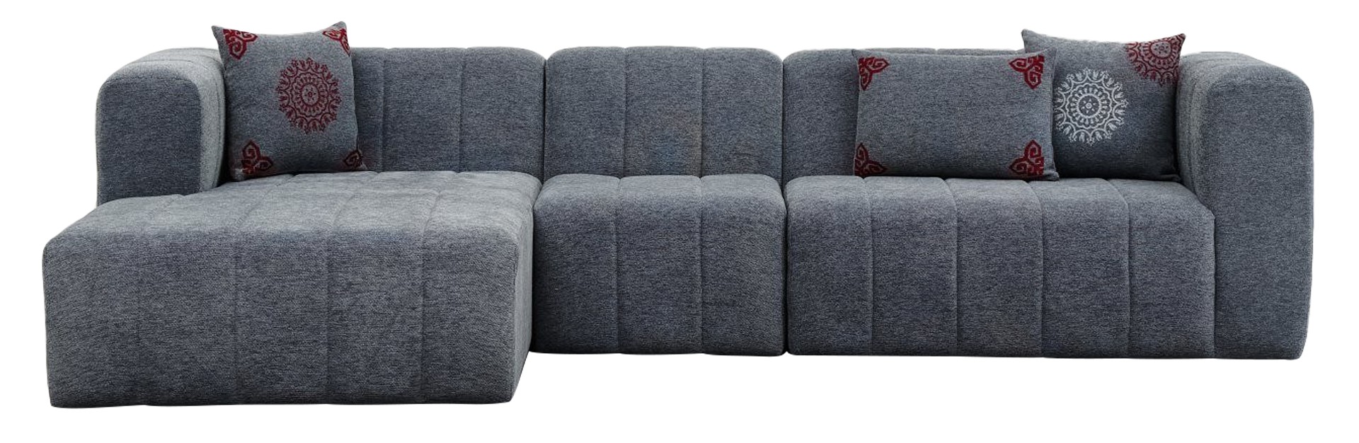 Beyza Sofa Récamiere Links Grau