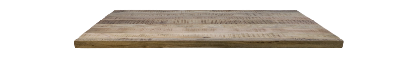 Rechteckige Portland Tischplatte Mangoholz